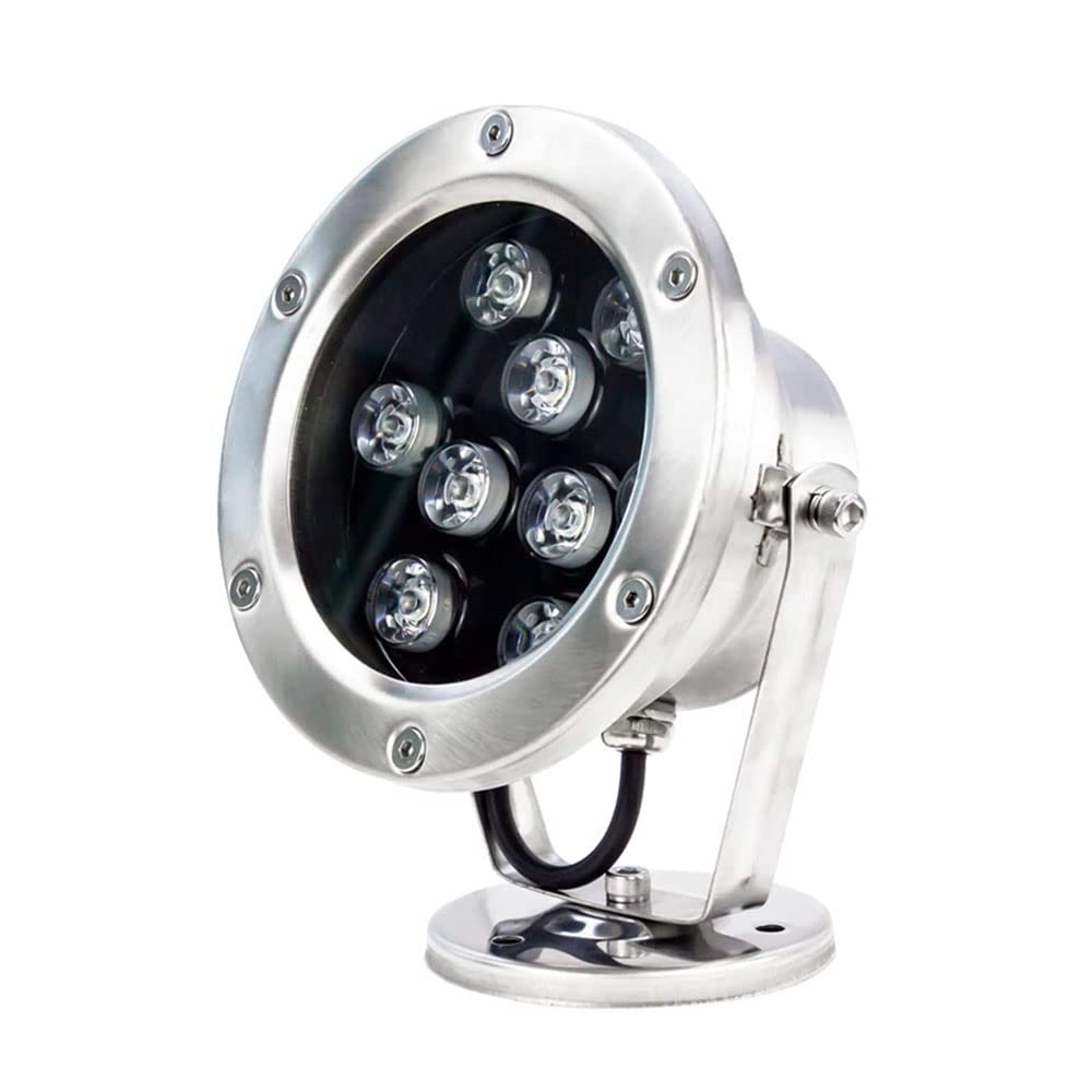 360° Adjustable Underwater LED Lights - 3W to 24W IP68 Waterproof Submersible Pond Lights for Pool, Fountain, Garden & Lawn - Durable Stainless Steel Outdoor Lighting for Landscape, Patio & Backyard Decor