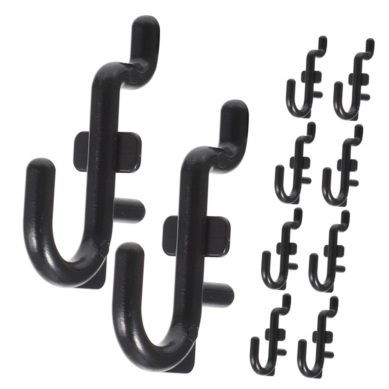 10-Piece KITANDOVE Pegboard Hooks - Heavy Duty Drill & Pliers Holder for Garage Tool Organization - Perfect for Wall Mounted Tool Storage in Workshops, Garages and DIY Spaces