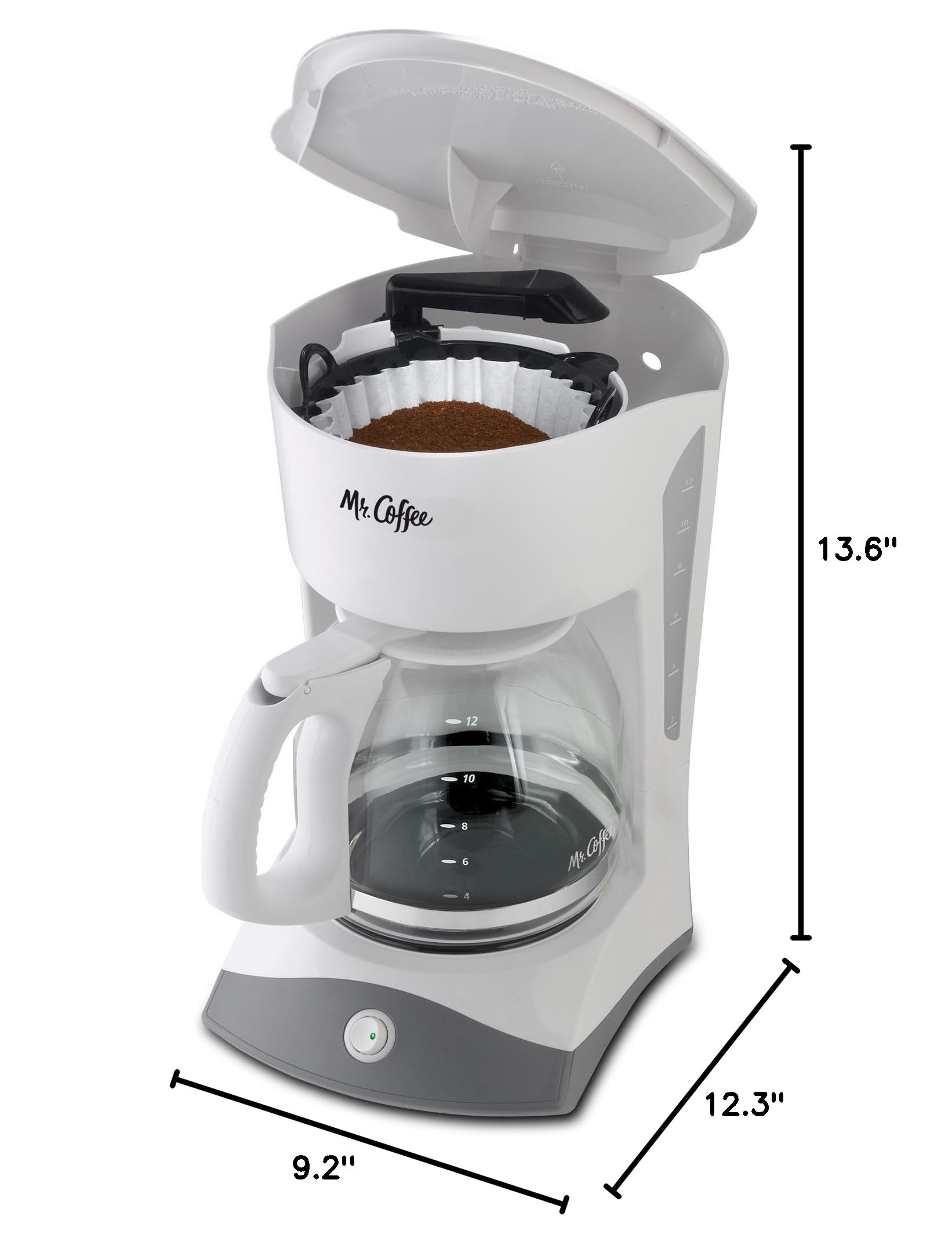 Mr. Coffee® Simple Brew 12-Cup Programmable Coffee Maker - Fast Brewing for Home, Office & Dorm Use