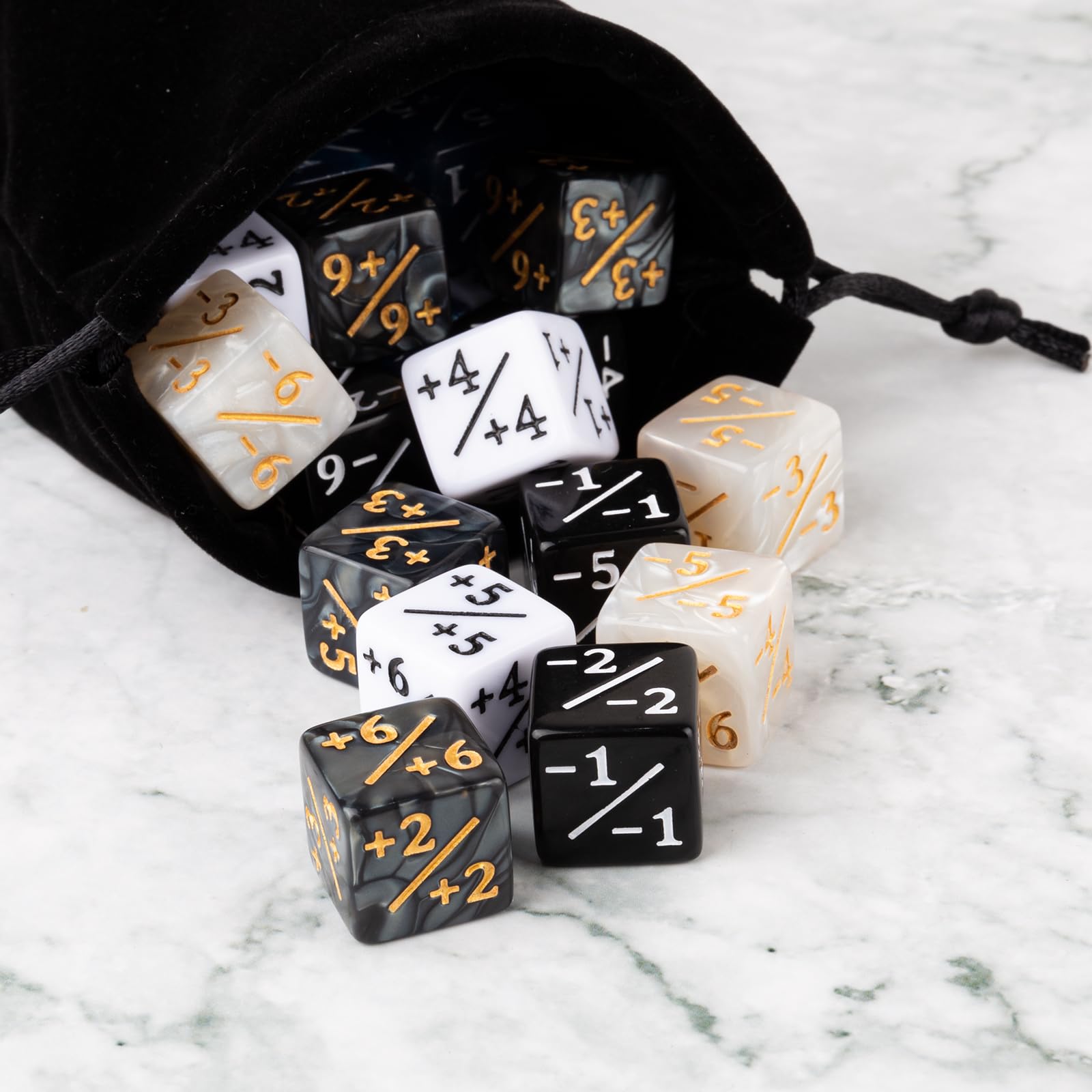 48-Piece Magic Counters MTG Counter Dice Set - 16mm D6 Life Tokens Accessories for MTG, CCG & Card Games - Perfect for Game Nights, Tournaments & Strategy Sessions