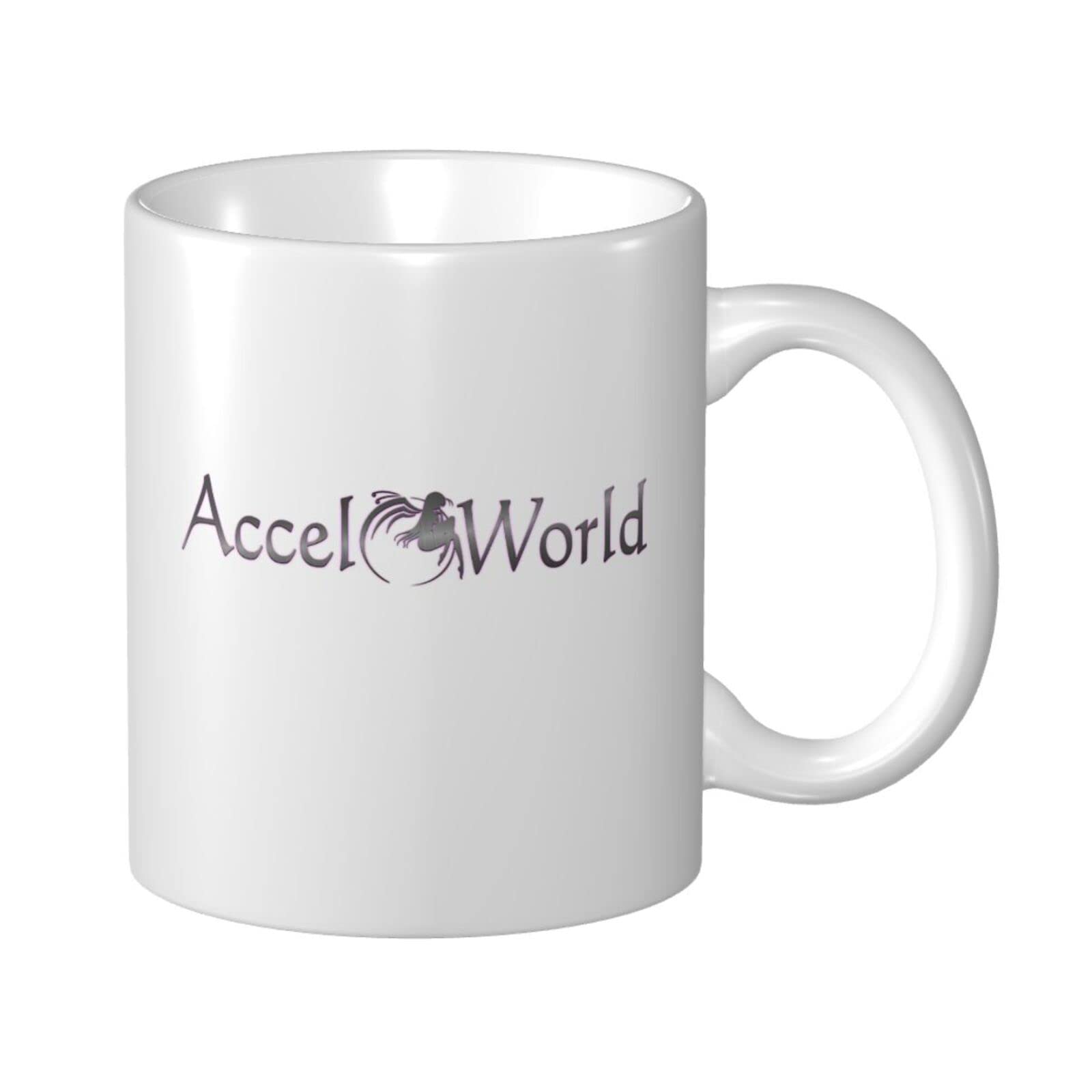 Accel World Anime Mug 11oz - Cartoon Themed Ceramic Coffee Cup for Milk Tea - Perfect Gift for Boyfriend, Husband, Son, Girlfriend & Anime Fans - Great for Home, Office Use & Anime Collectors