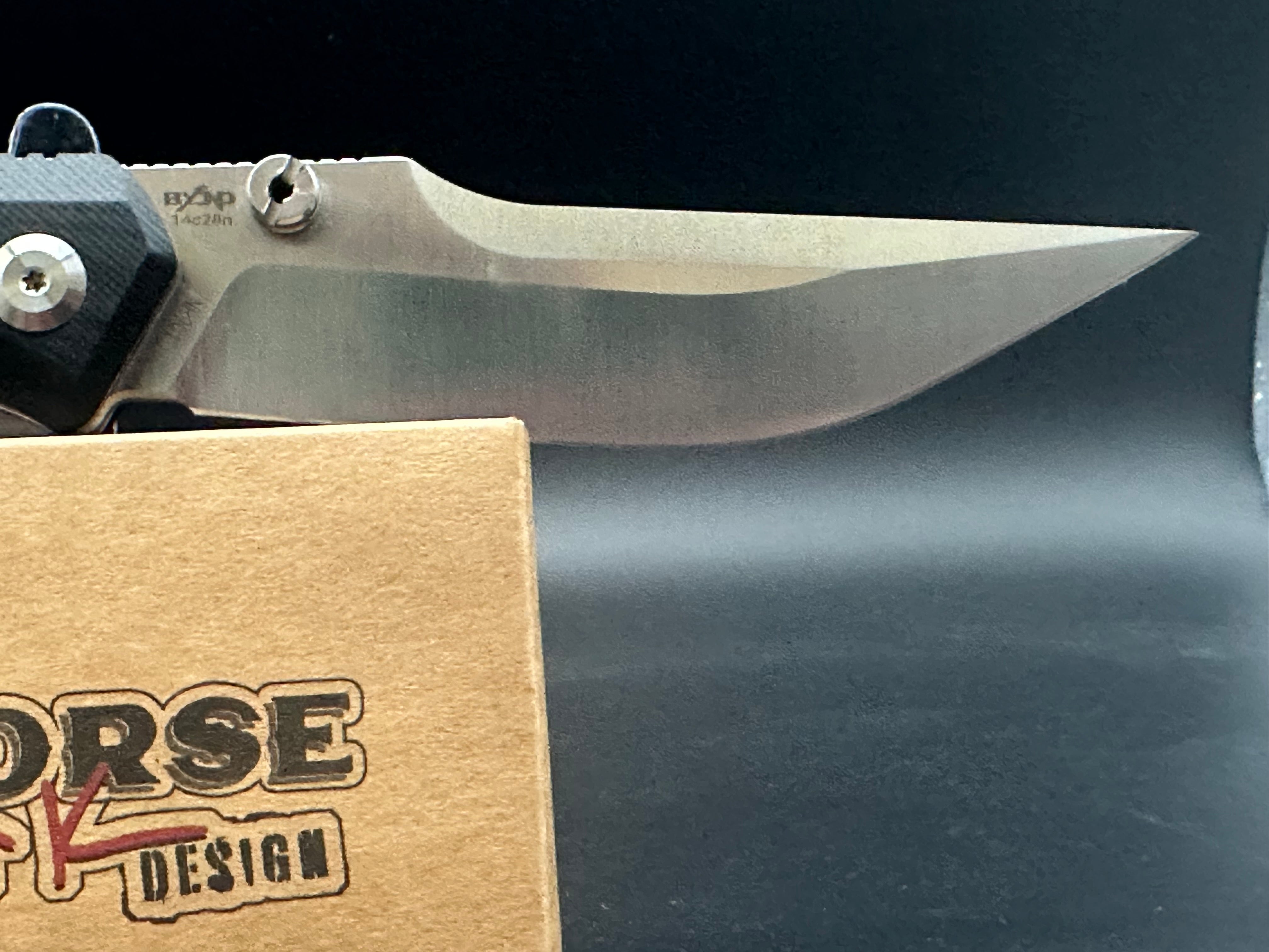 B’yond EDC Night Horse Black G10 Pocket Knife - Everyday Carry Tactical Folding Knife for Camping, Hiking, and Outdoor Adventures