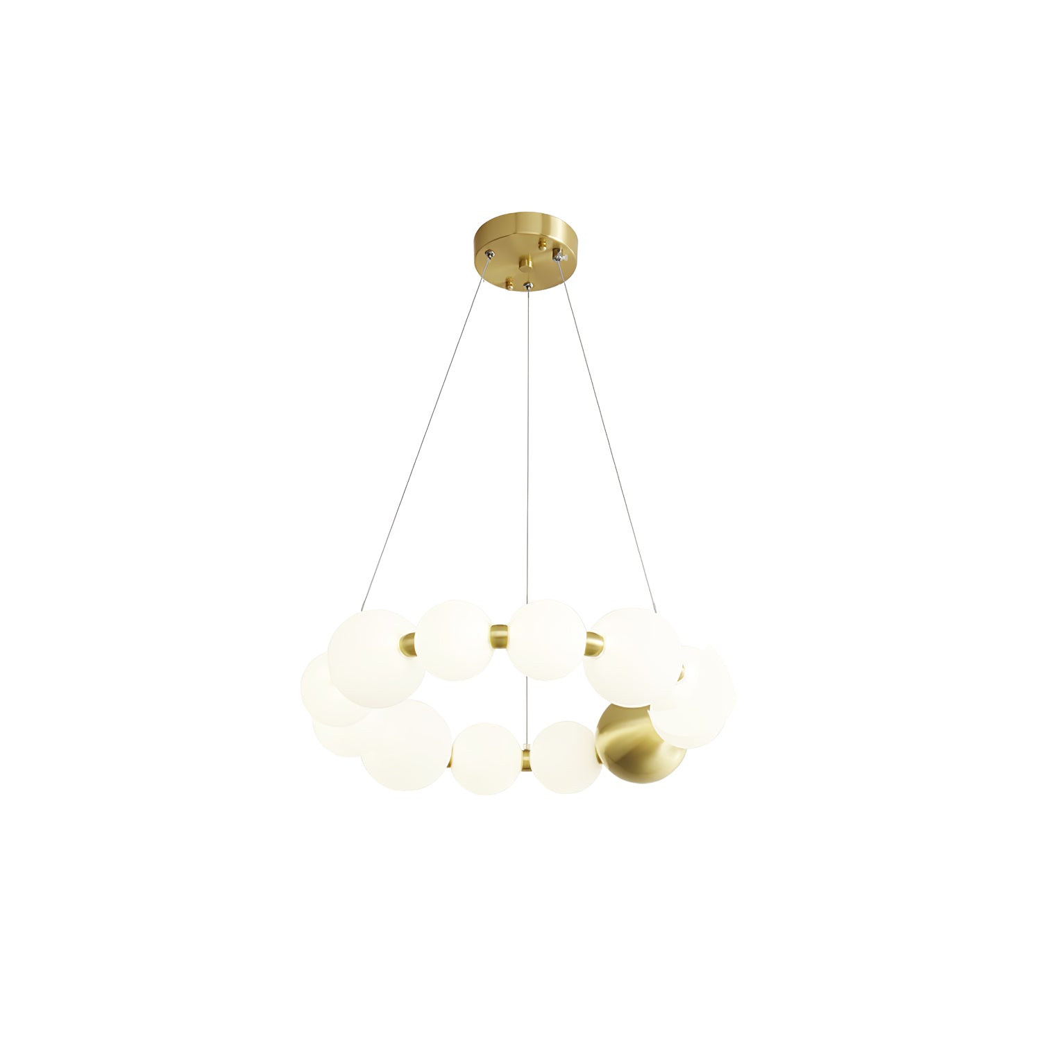 Elegant Acrylic Pearl Chandelier - Modern Crystal Ceiling Light Fixture for Dining Room, Bedroom & Living Room Decor