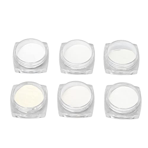 6 Colors DIY Nail Art Pigment Powder - Glow in The Dark Resin Pigment for Nail Art, Manicure, UV Gel Polish - Perfect for Nail Salon, Home DIY & Creative Art Projects
