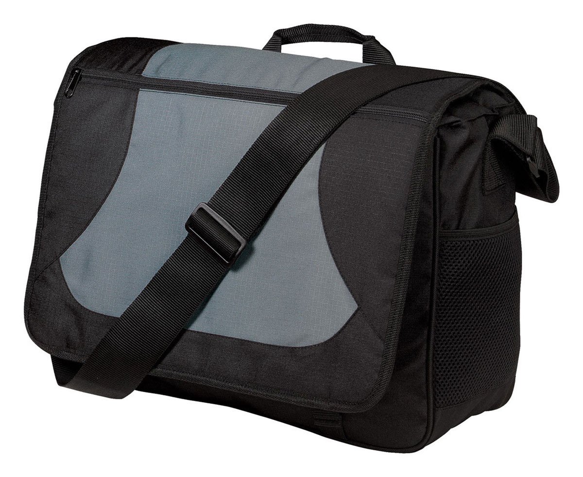 Port Authority Midcity Messenger Shoulder Strap Bag - Dark Gray Black | Durable Crossbody Bag for Work, School & Travel | Perfect for Laptops, Tablets & Daily Essentials