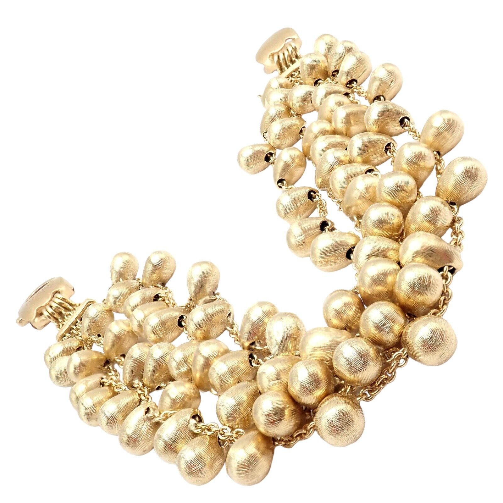 Authentic Marco Bicego 18k Yellow Gold Five-Stand Acapulco Bead Bracelet - Luxury Italian Jewelry for Women, Perfect for Parties & Special Occasions