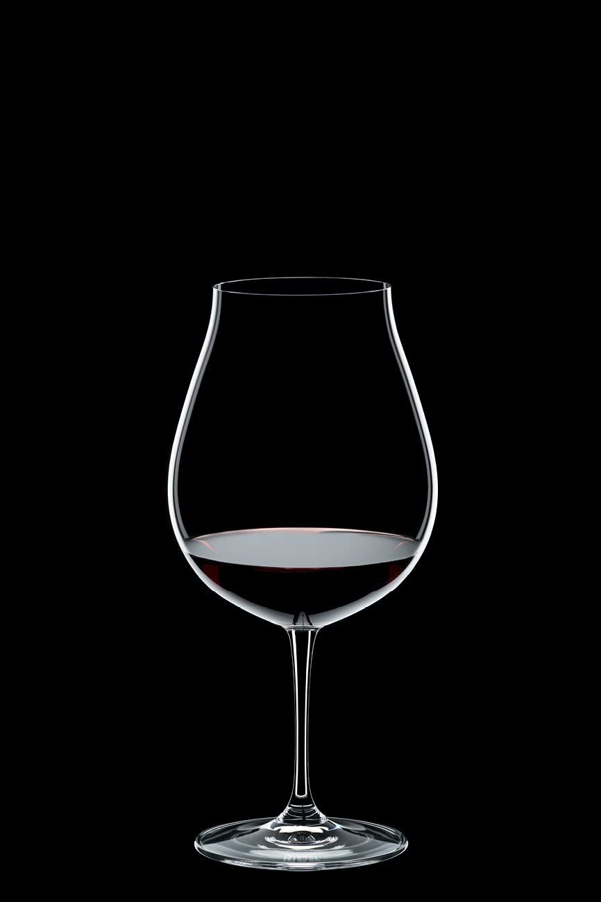 Riedel Vinum New World Pinot Noir Wine Glasses (Set of 2) - Premium Crystal Wine Glasses for Red Wine Tasting, Dinner Parties & Gift Giving