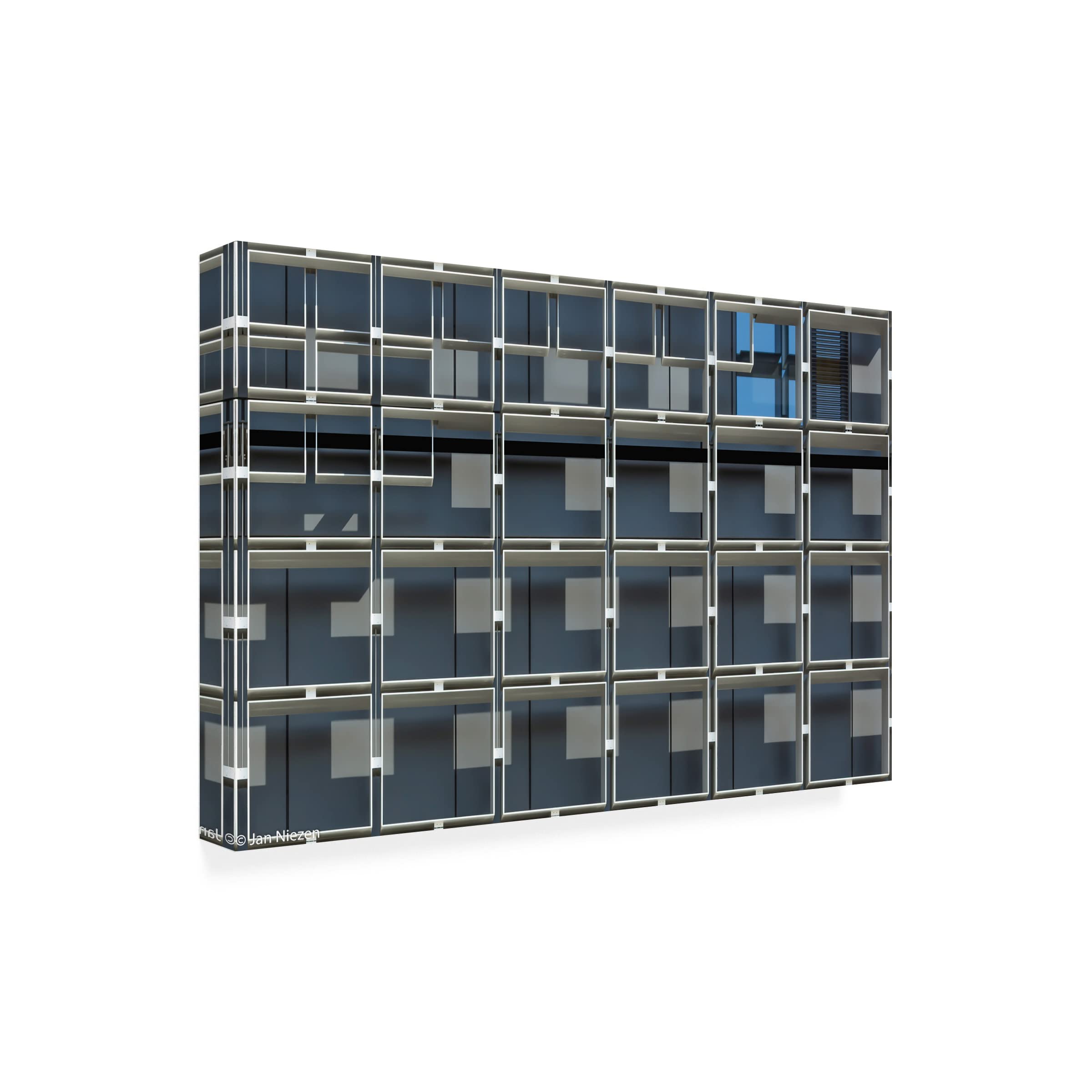 Trademark Fine Art 'No Windows' Canvas Art by Jan Niezen - Modern Abstract Wall Decor for Living Room, Bedroom & Office