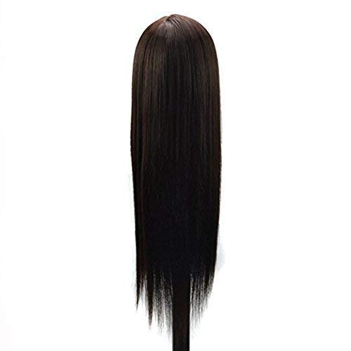 VIEWS Hair Extensions & Wigs - Brown Hair Dummy for Styling & Cutting Practice - Perfect for Salon Training, Cosmetology Students & Home Hairdressing