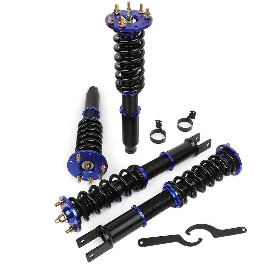 SCITOO Full Coilover Suspension Kit with Shock Struts - Compatible with 2008-2012 Honda Accord, Performance Tuning & Lowering Springs (Blue) - Perfect for Street Racing, Drifting & Performance Upgrades