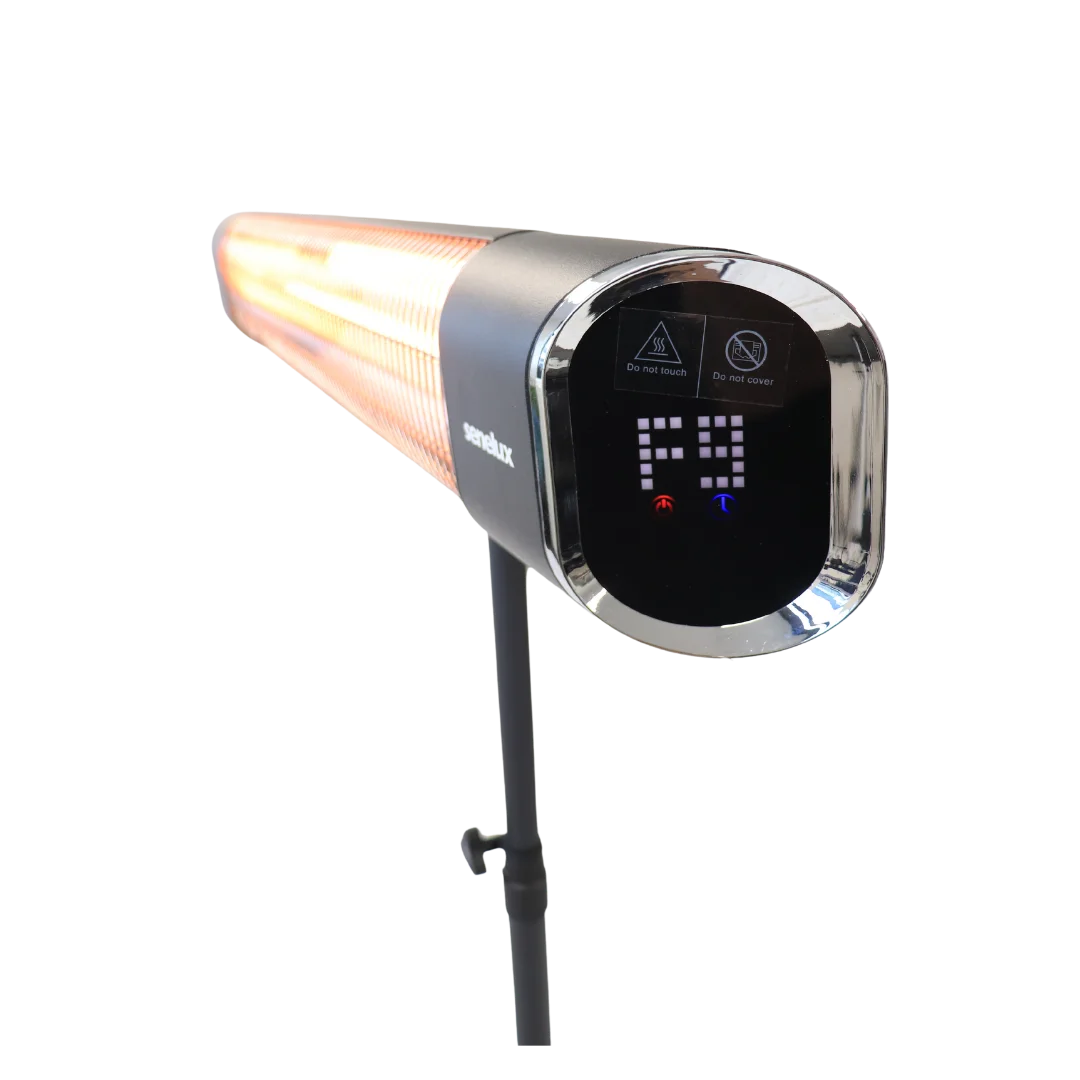 Portable Infrared Garden Heater with Tripod Stand - Energy Efficient, Waterproof Outdoor Patio Heater for Backyard, Deck & Camping Use