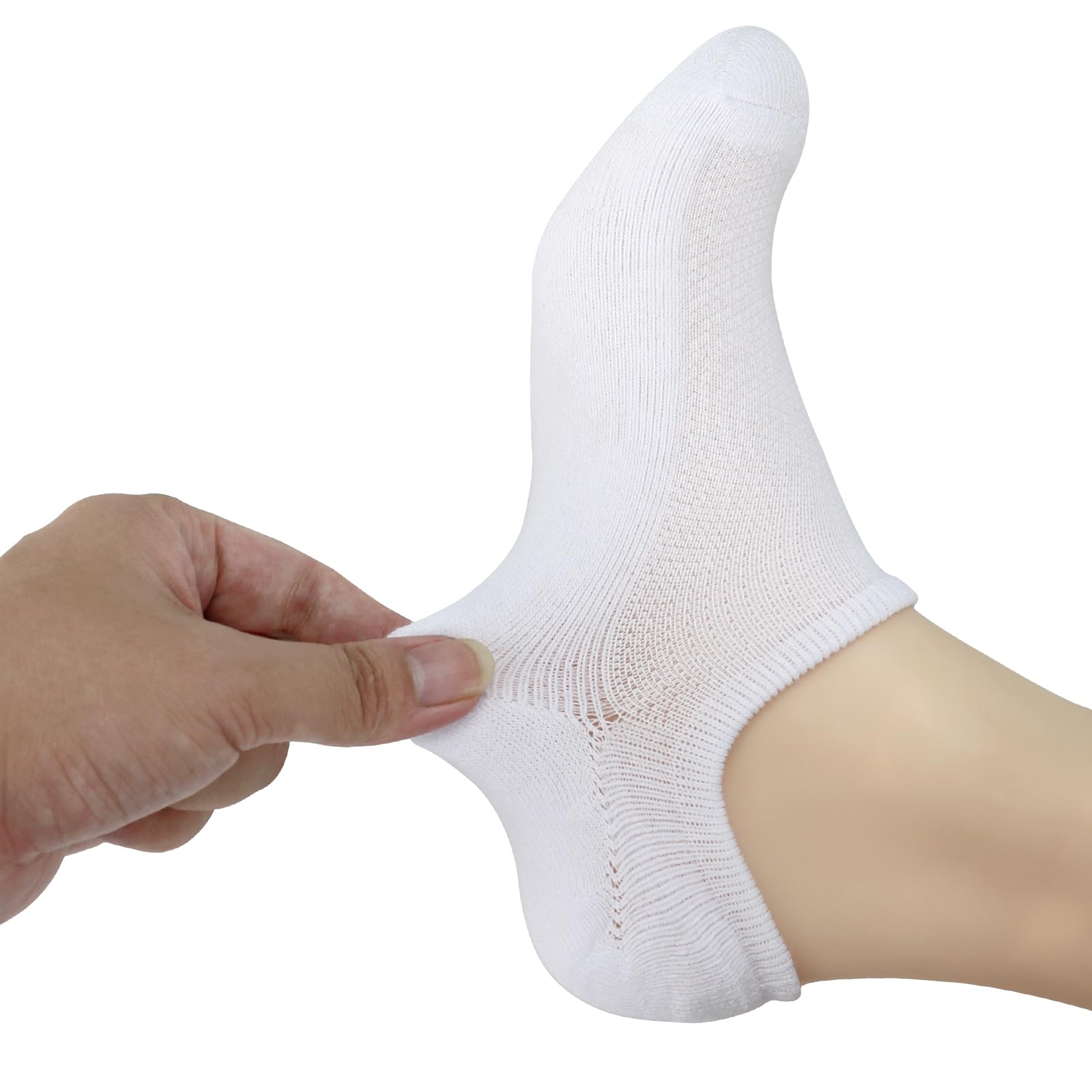 SRCLO Men's No Show Trainer Socks 9-12 - Invisible Low Cut Cotton Socks with Non-Slip Silicone Stripes (6 Pairs) - Perfect for Running, Gym & Casual Wear