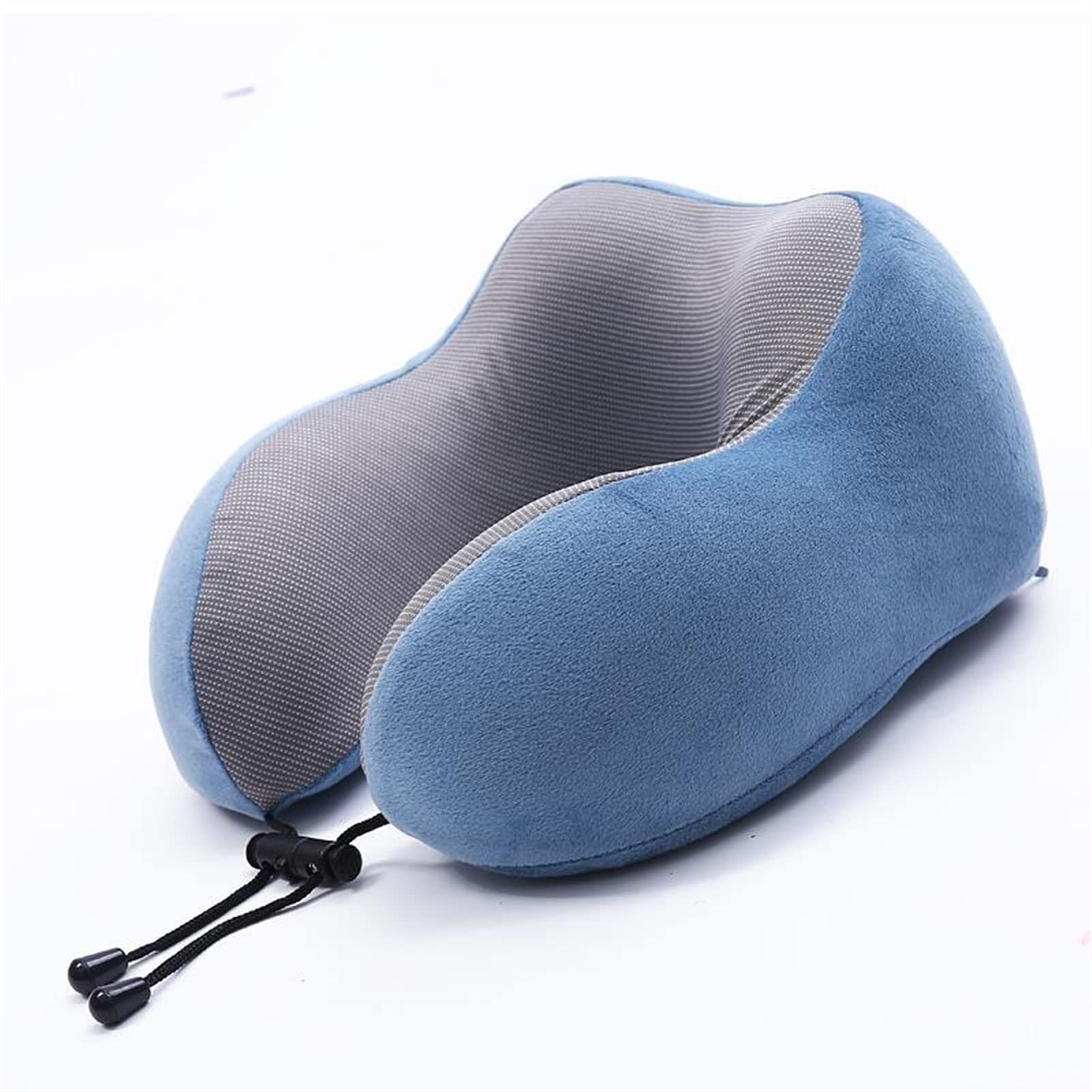 **Memory Foam Travel Neck Pillow for Airplane, Car & Office - Blue Comfort Cushion for Long Flights, Road Trips & Home Relaxation**