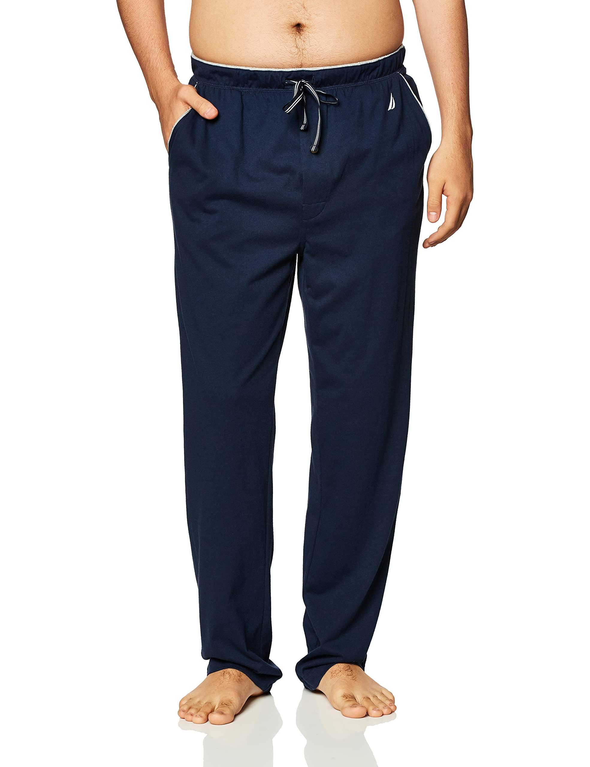 Nautica Men's Soft Knit Sleep Lounge Pants - Comfortable Cotton Lounge Pants for Men, Relaxing at Home, Sleeping & Travel - Perfect for Lounging, Yoga & Casual Wear