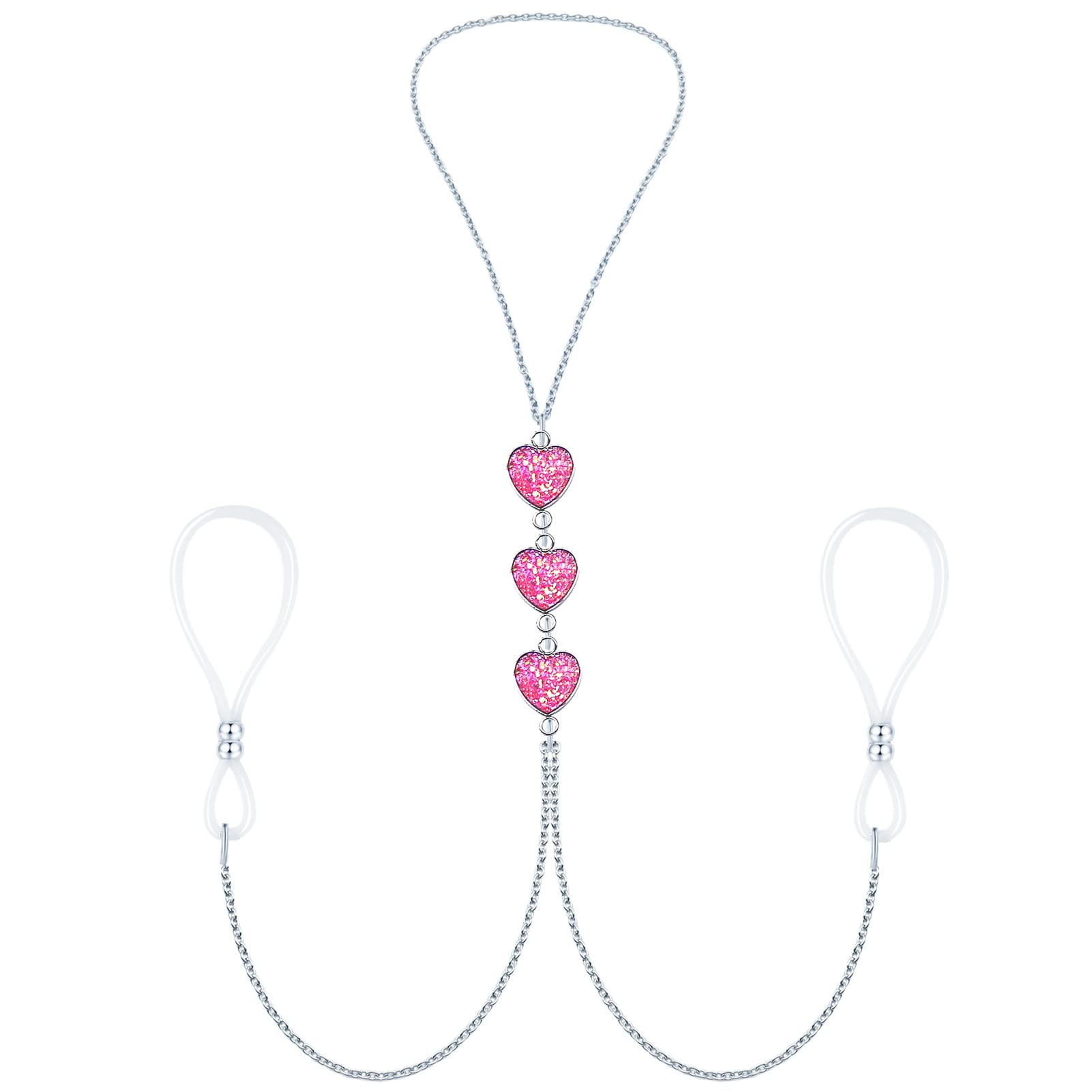 Non-Piercing Nipple Necklace Chain - Adjustable Body Jewelry for Women, Gothic Nipple Cover Accessories - Perfect for Parties, Festivals, and Bold Fashion Statements