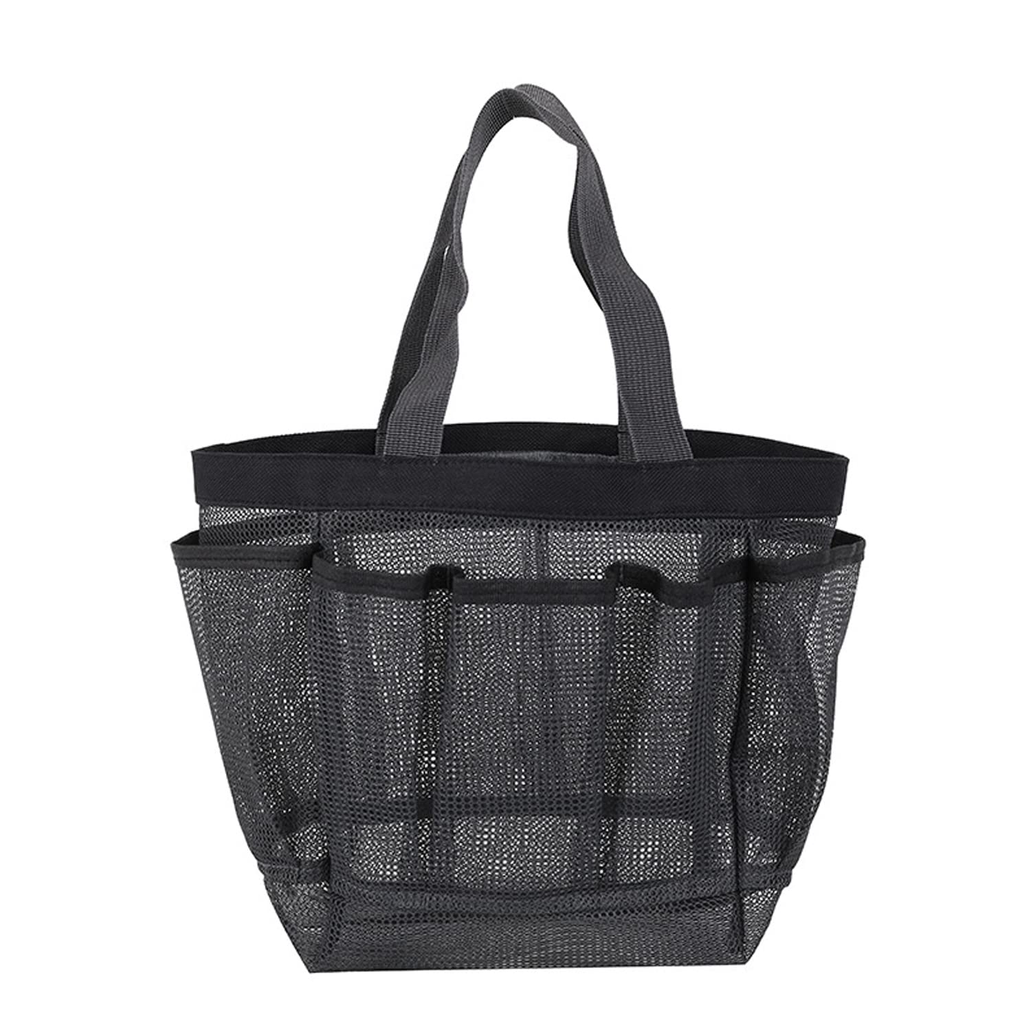 Portable Mesh Shower Caddy - Hanging Toiletry Organizer for Bathroom, Beach, Gym & Travel | Waterproof Shower Bag for Men & Women | Perfect for Camping, Swimming & College Dorms (Grey)
