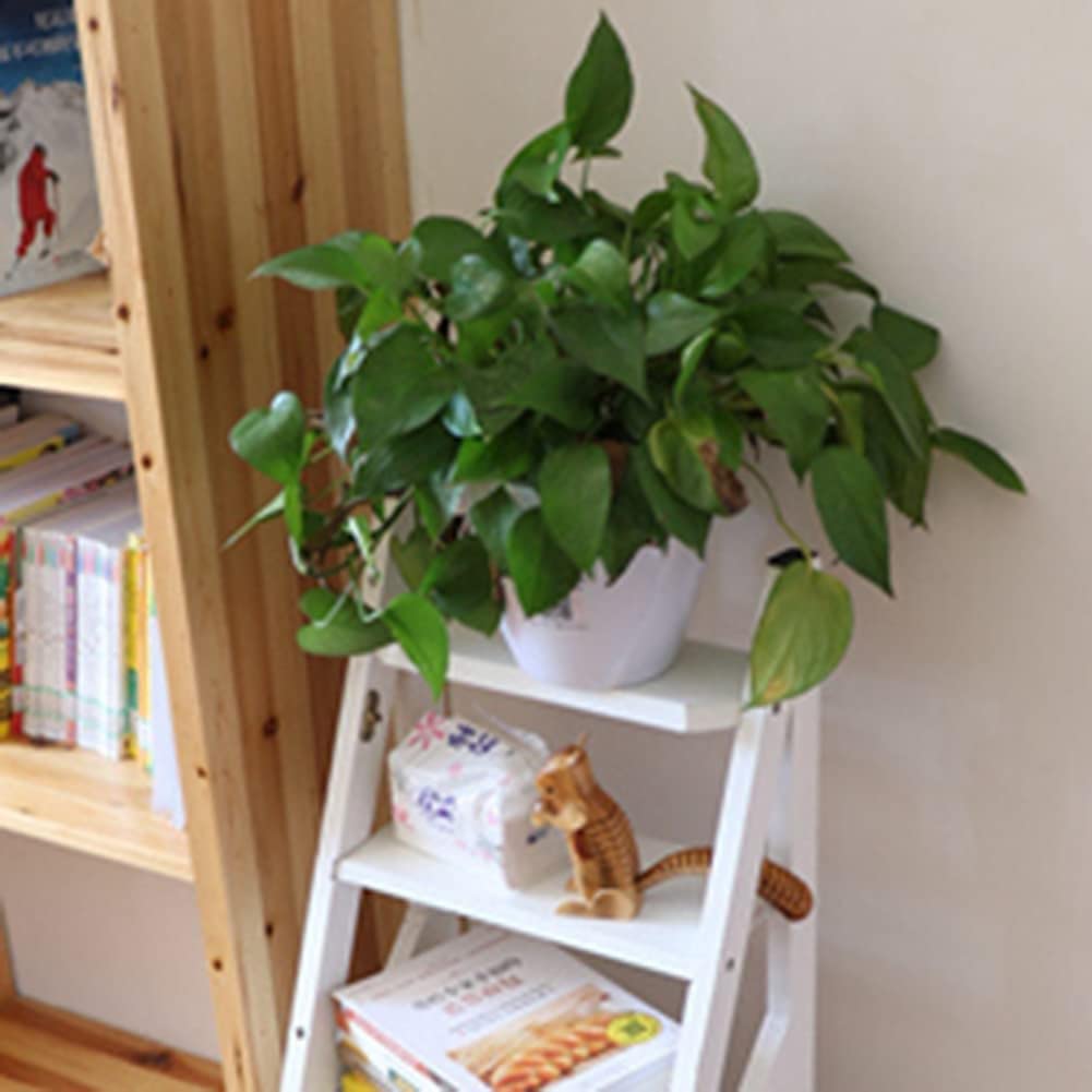 Multi-Functional Convertible Wooden Ladder Chair - Foldable Step Stool for Kitchen, Office & Library - Space-Saving Transforming Stool with Non-Slip Steps (Perfect for Reaching High Shelves, Home Organization & Small Spaces)