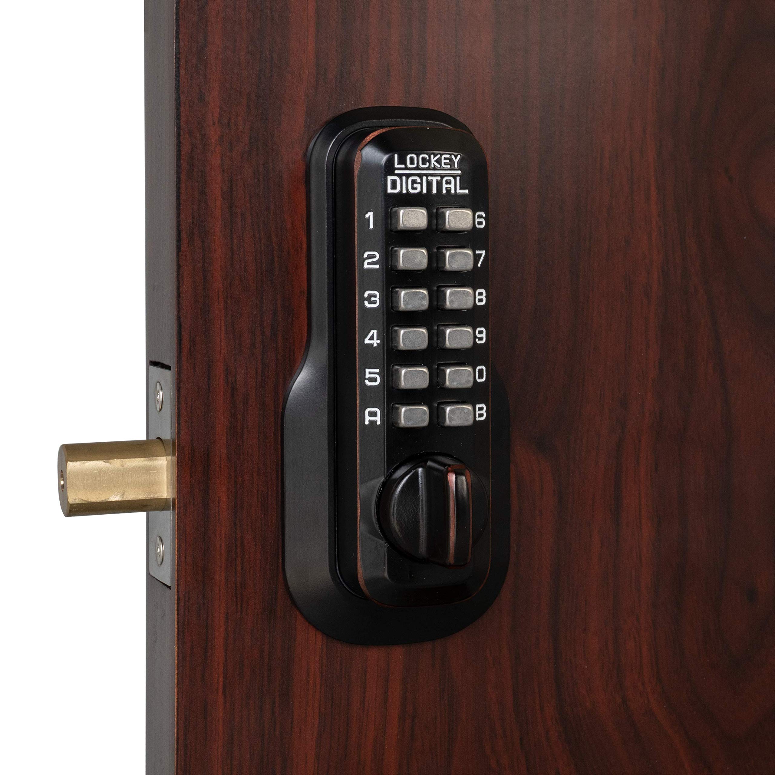 M210OIL Keyless Entry Deadbolt - Secure Mechanical Door Lock for Home & Office - Easy Installation & Durable Design for Enhanced Safety