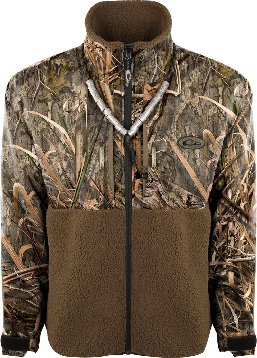 Drake Waterfowl Men's Waterproof Full Zip Hunting Jacket - Warm Camouflage Outdoor Coat for Hunting, Fishing & Hiking