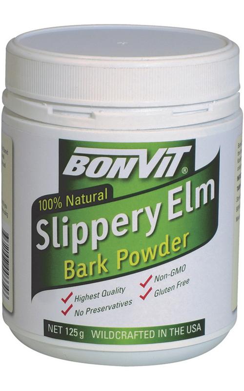 Bonvit Slippery Elm Bark Powder - Organic Herbal Supplement for Digestive Health & Soothing Throat - Perfect for Tea, Smoothies & Natural Remedies