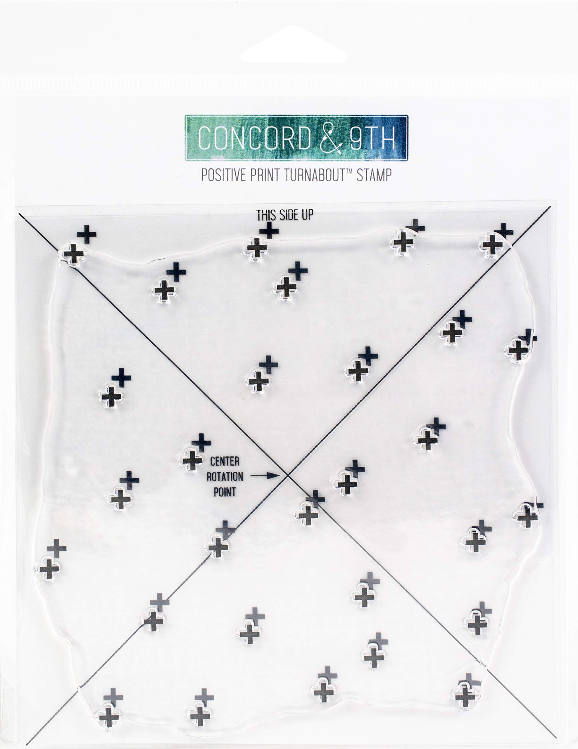 Concord & 9th 6x6 Clear Stamps - Positive Print Turnabout for Card Making
