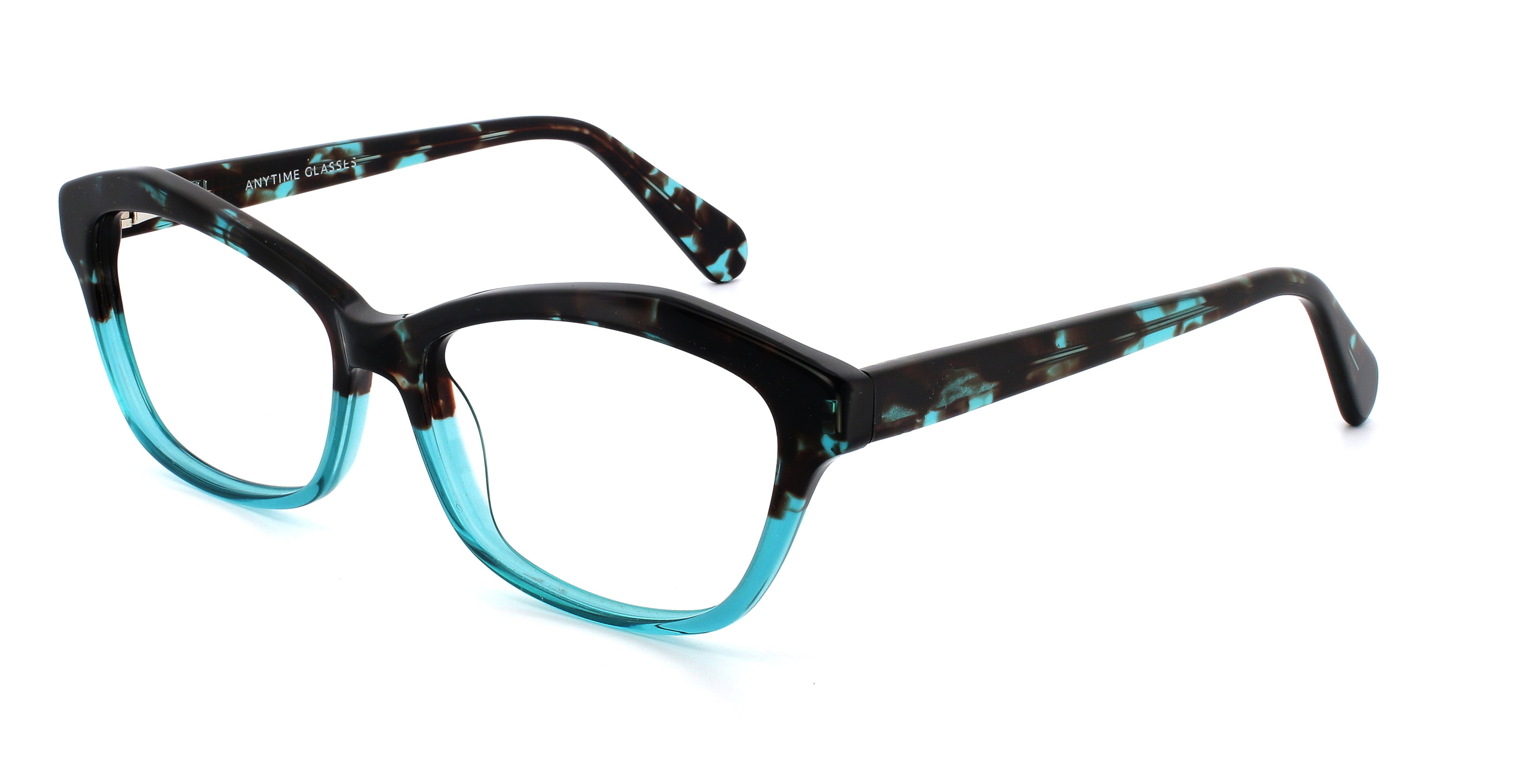 Speckled Two-Tone Cat Eye Glasses Frame A17366 - Stylish Retro Eyewear for Women, Perfect for Everyday Wear & Fashion Accessories
