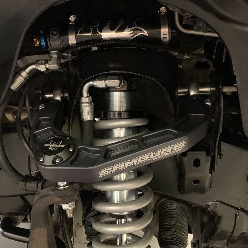 21-24 Ford F-150 Camburg Kinetik Billet Upper Control Arms - Heavy-Duty Suspension Upgrade for Off-Roading & Towing