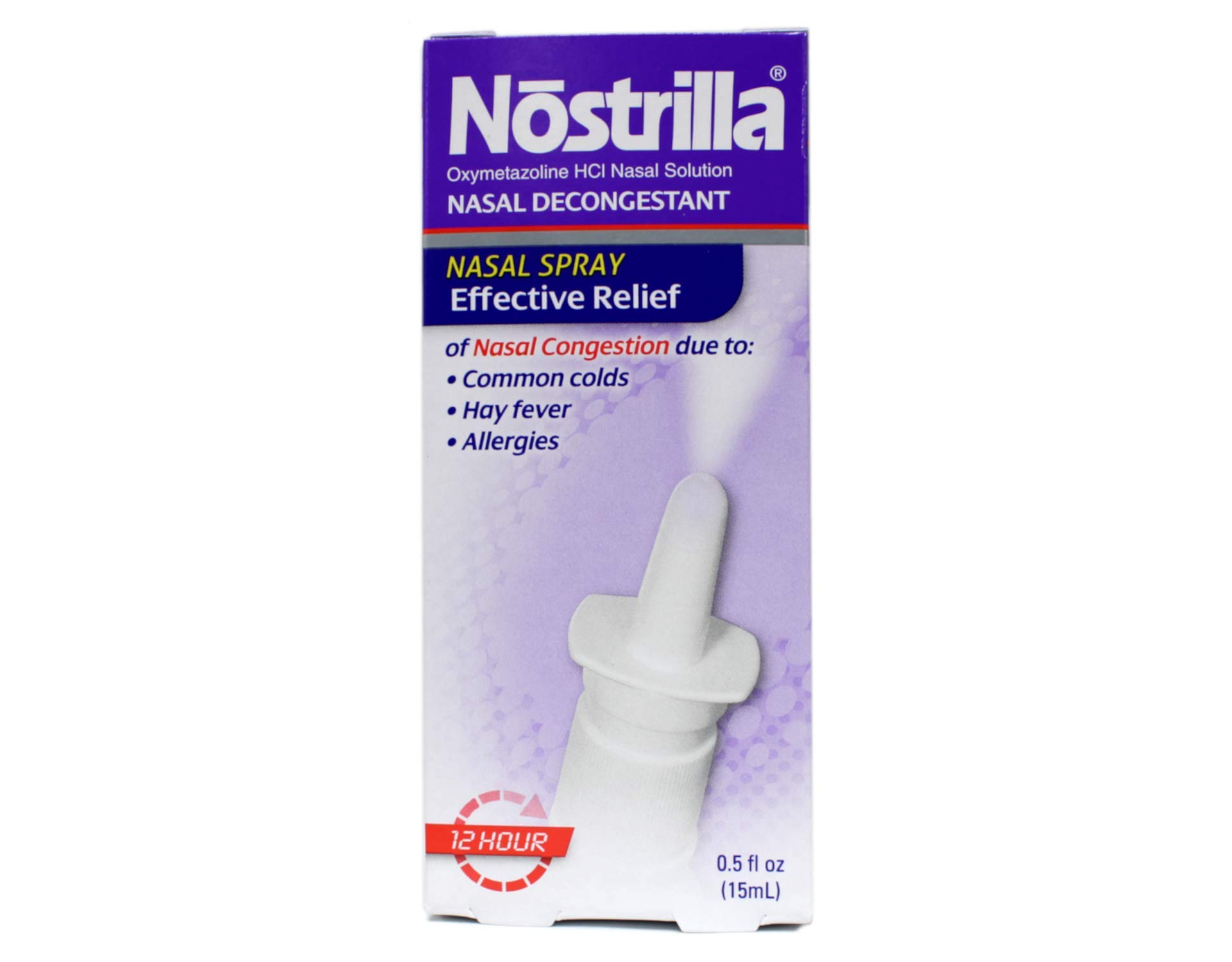 Nostrilla Nasal Spray Value Pack of 24 - Fast-Acting Nasal Congestion Relief for Allergies & Colds - Perfect for Travel, Home & Office Use