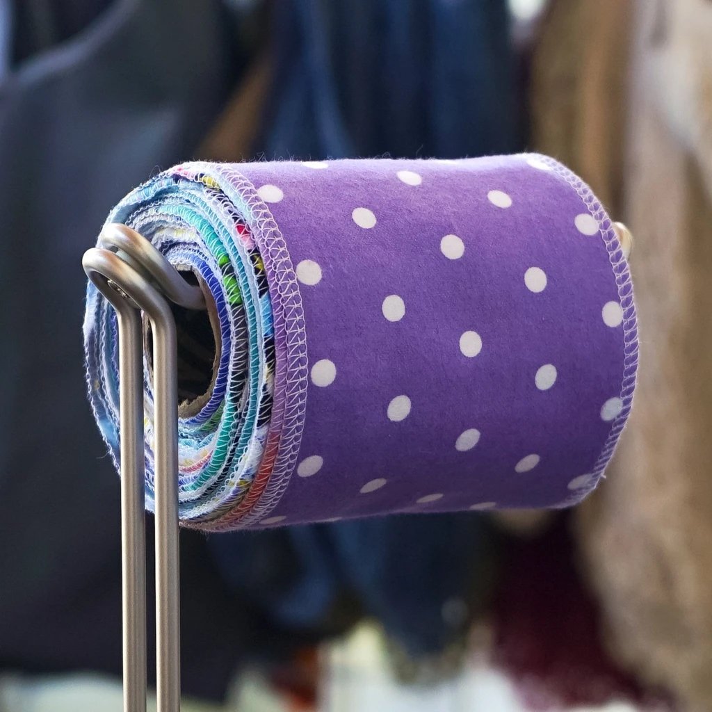 Marley's Monsters Reusable Toilet Paper Roll - Eco-Friendly Cloth Wipes for Sustainable Bathroom Use | Soft & Washable for Everyday Comfort
