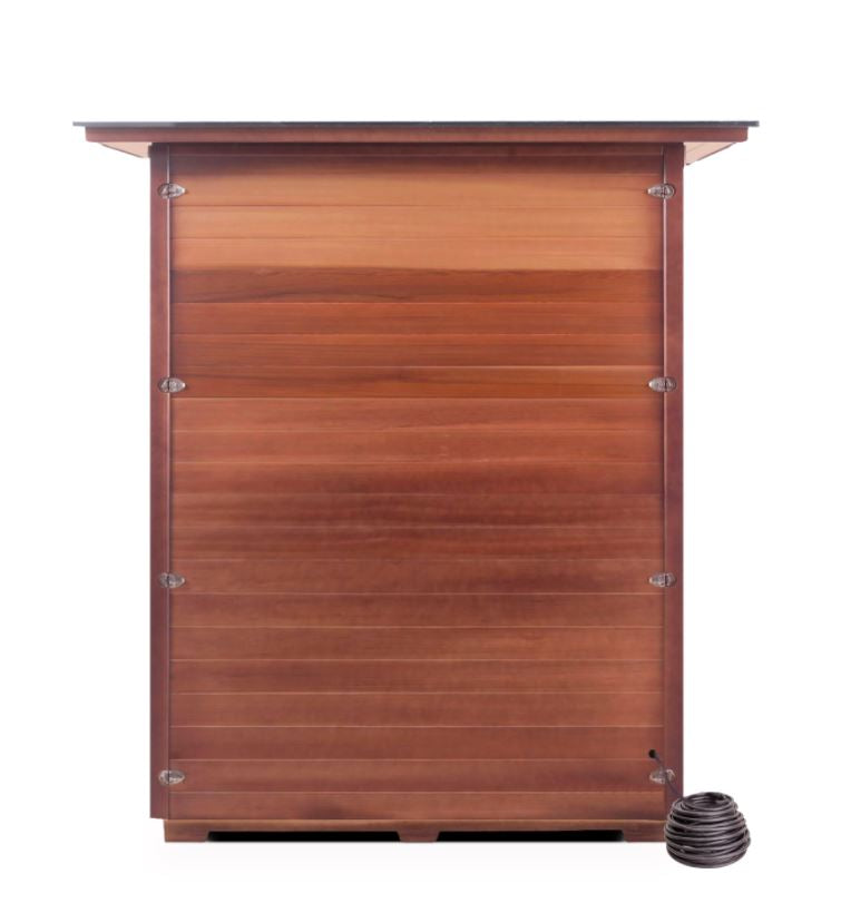 Enlighten Sauna MoonLight 3-Person Indoor/Outdoor Traditional Dry Sauna with Aromatherapy - Perfect for Home Spa, Relaxation & Detox Therapy