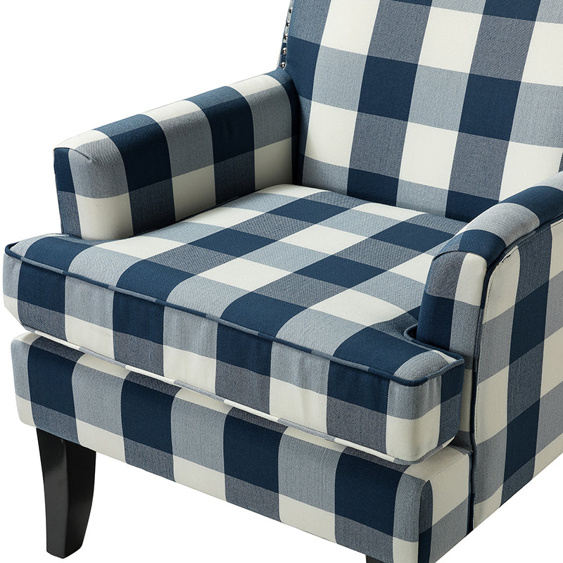 Bradley Armchair - Modern Accent Chair for Living Room, Bedroom & Office - Comfortable Upholstered Lounge Chair with Sturdy Wooden Legs - Perfect for Relaxing, Reading & Decorating Your Home