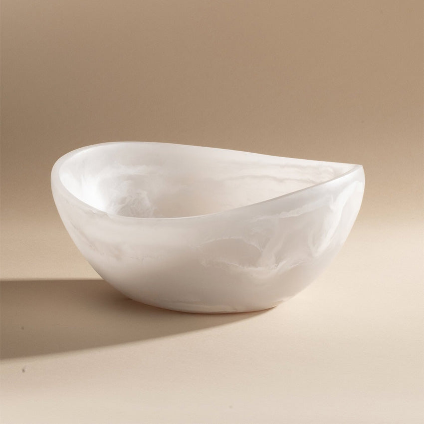 Monica Calderon Studio Almond Bowl - Handmade Ceramic Serving Bowl for Salads, Nuts & Snacks - Elegant Home & Kitchen Decor - Perfect for Entertaining & Gifting