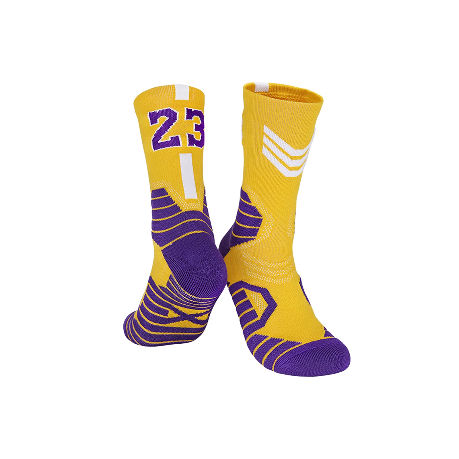 **3 Pairs Basketball Socks for Men - 3D Ankle Support & Compression Cushion Athletic Socks - Perfect for Sports, Running, and Gym Workouts**