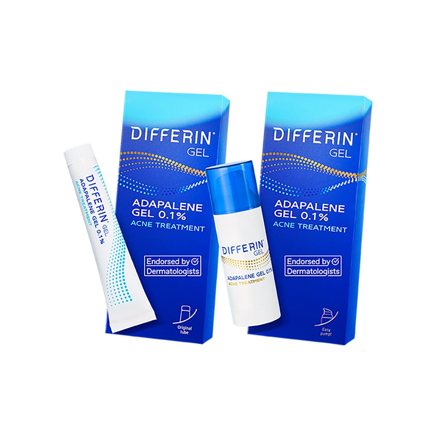 Differin Adapalene Gel 0.1% Acne Treatment for Face - Dermatologist Recommended for Acne Prone Skin - Daily Use for Clear Skin at Home or Travel