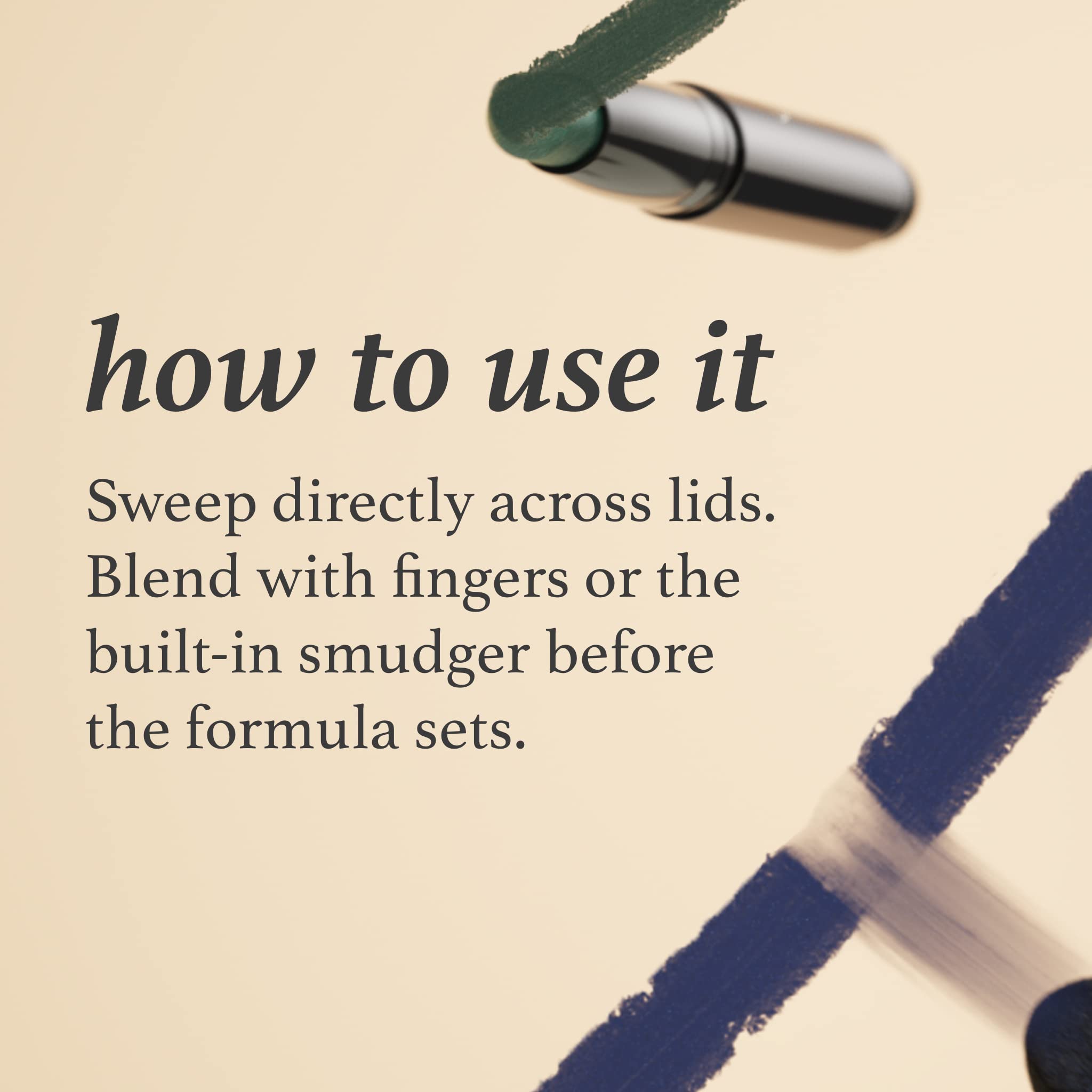 Julep Eyeshadow 101 Crème-to-Powder Waterproof Eyeshadow Stick - Rose Shimmer - Long-Lasting, Crease-Proof Cream Eyeshadow with Built-in Smudger | Perfect for Day to Night Makeup, Parties & Special Occasions