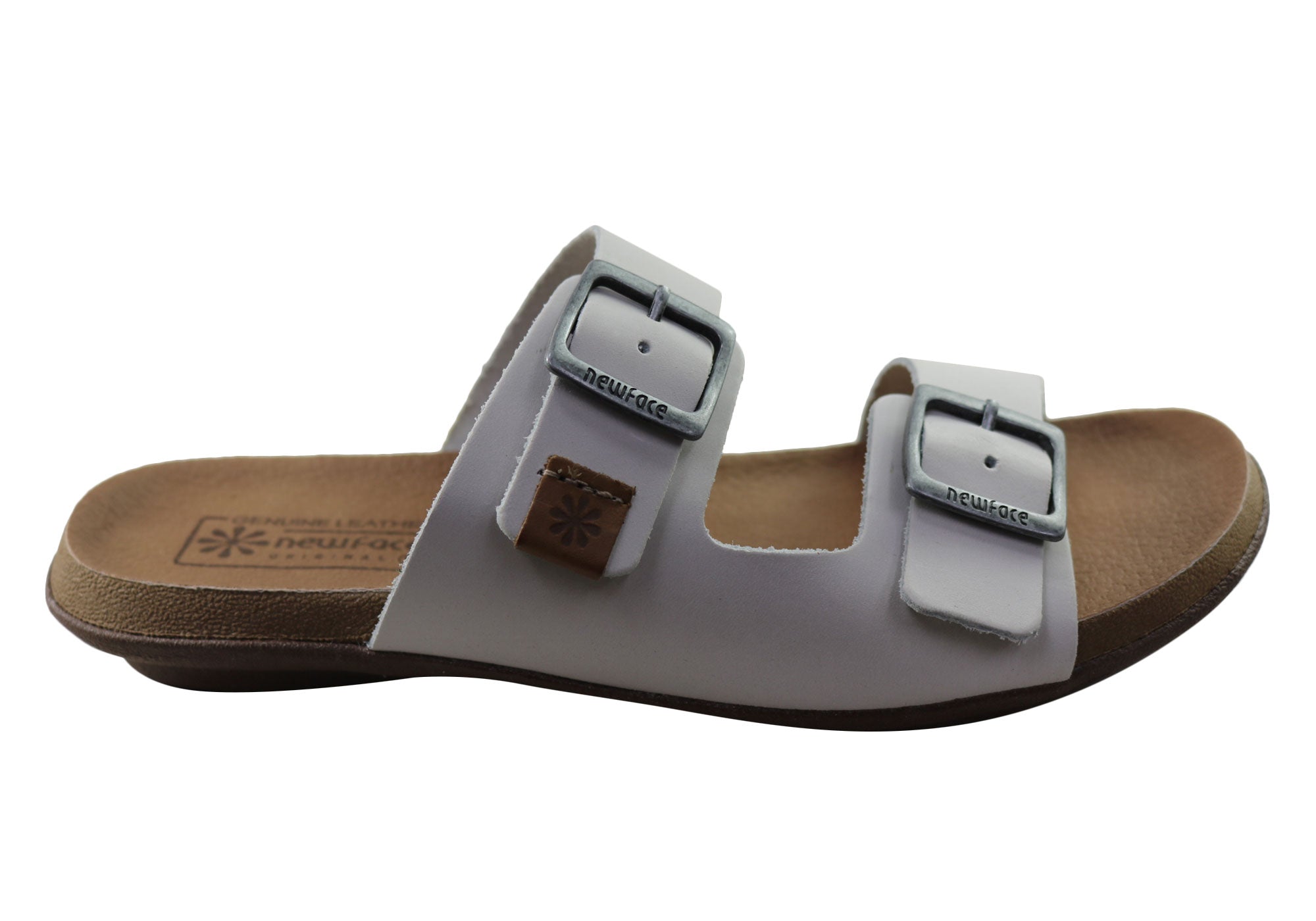 Silvan Women's Comfort Leather Slides Sandals - Soft Brazilian Leather - Perfect for Home, Poolside & Summer Outings