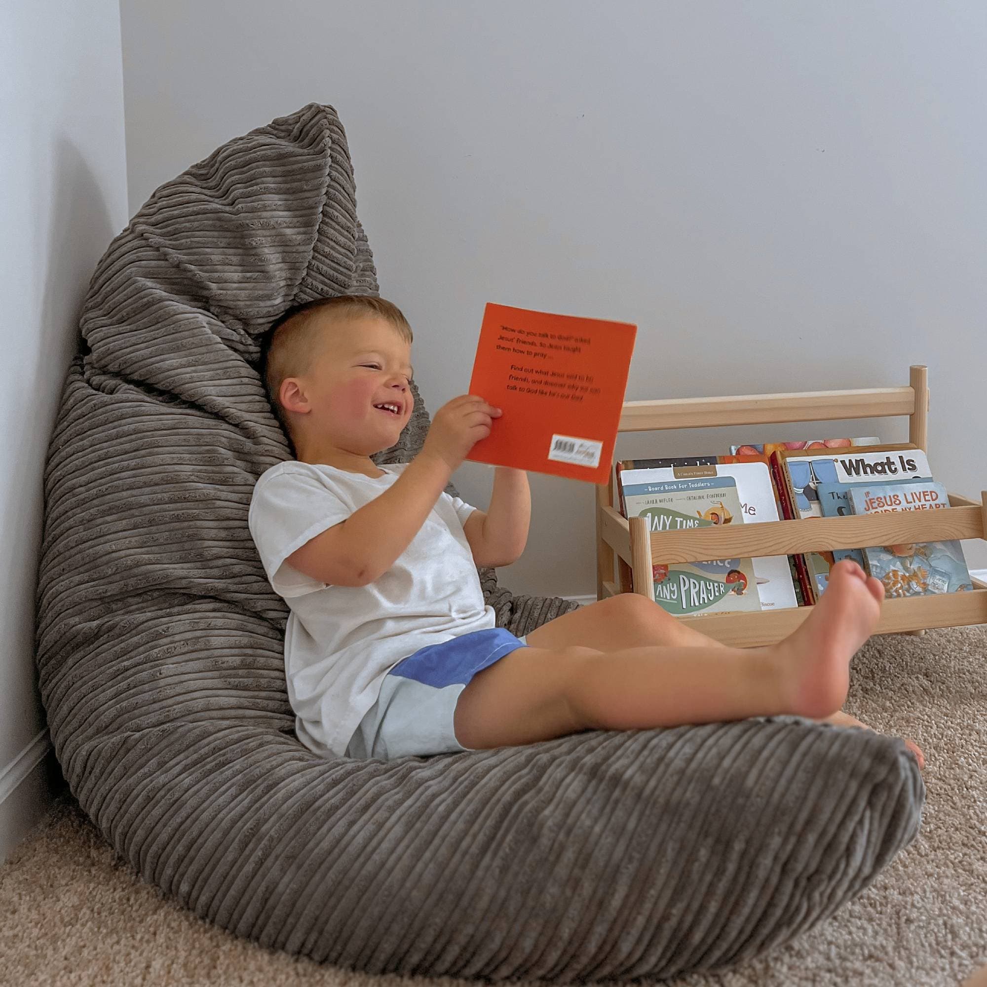 Moon Pillow - Soft Terry Corduroy Pillow for Sleeping, Comfort & Relaxation - Perfect for Bedroom, Nursery & Travel