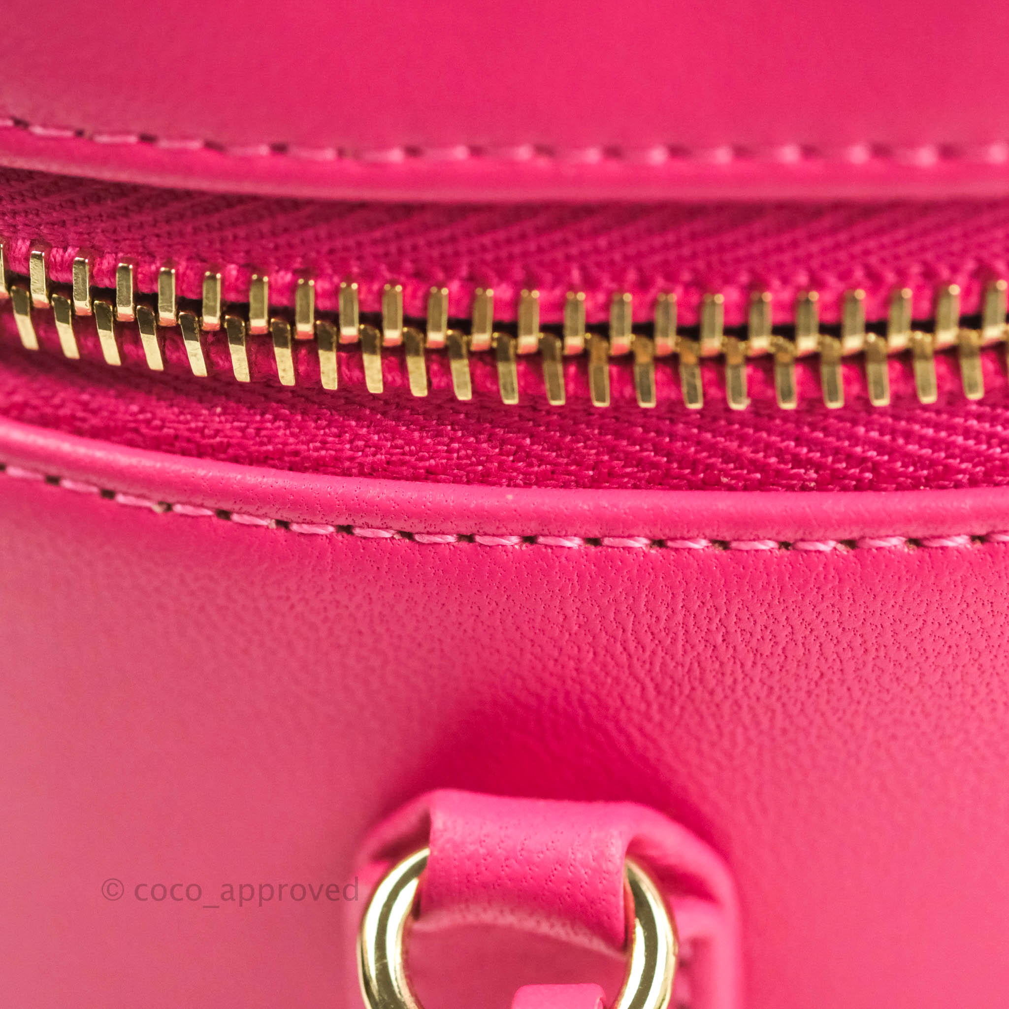 Chanel CC Mania Vanity Case in Pink Lambskin with Gold Hardware - Luxury Crossbody Bag for Women, Perfect for Parties, Dates & Evening Events