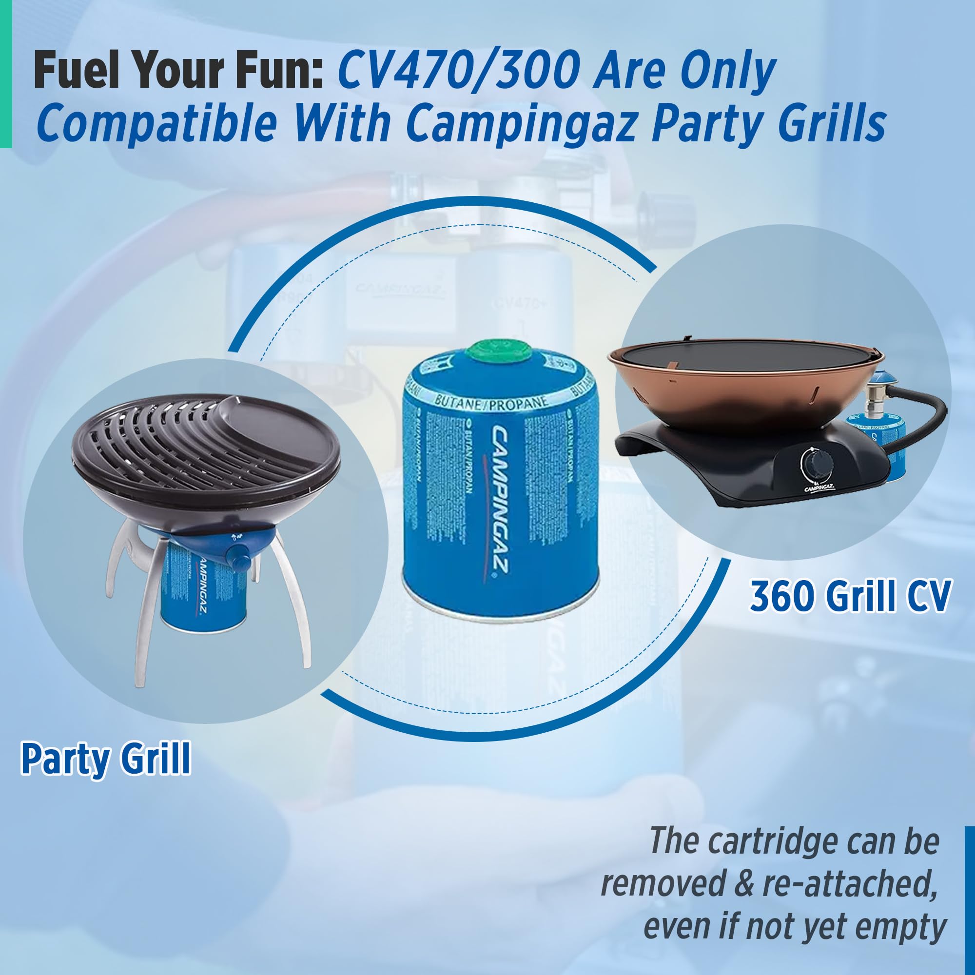 Portable Party Grill & Camping Stove - All-in-One Outdoor BBQ with Griddle, Grid & Pan Support - Perfect for Backyard Parties, Picnics & Camping Trips