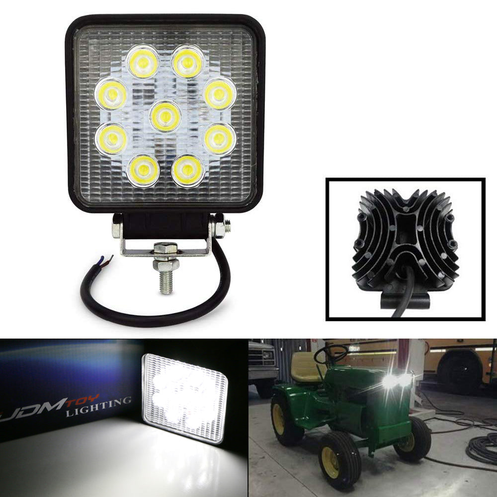 27W 2300 Lumens High Power LED Work Light - Waterproof Off-Road Lighting for SUV, 4x4 Truck, Tractor & Boat - Perfect for Camping, Construction & Emergency Use