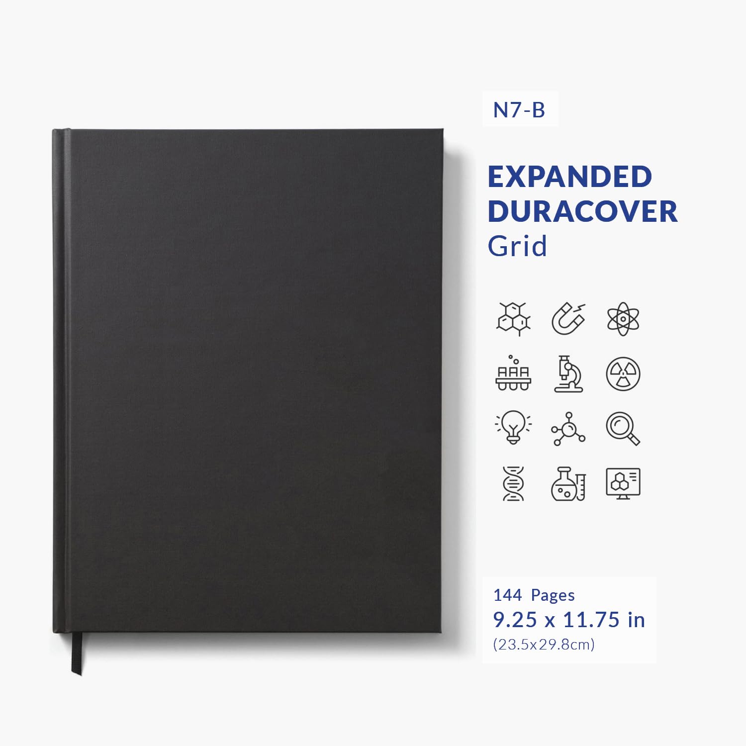 Premium N7-B Expanded DuraCover Lab Notebook - 9.25
