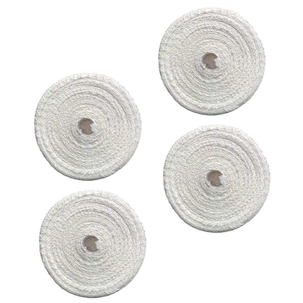 Cabilock 4 Rolls Char Siu Braided Cotton Rope - Spiced Kitchen Twine for Cooking, Baking & Meat Tying - Durable White Cotton Thread for BBQ, Roasting & Food Presentation