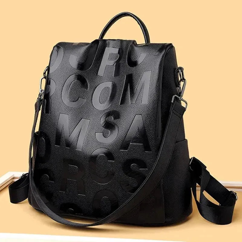 Premium Genuine Leather Women's Backpack - Stylish & Durable for Work, Travel & Everyday Use