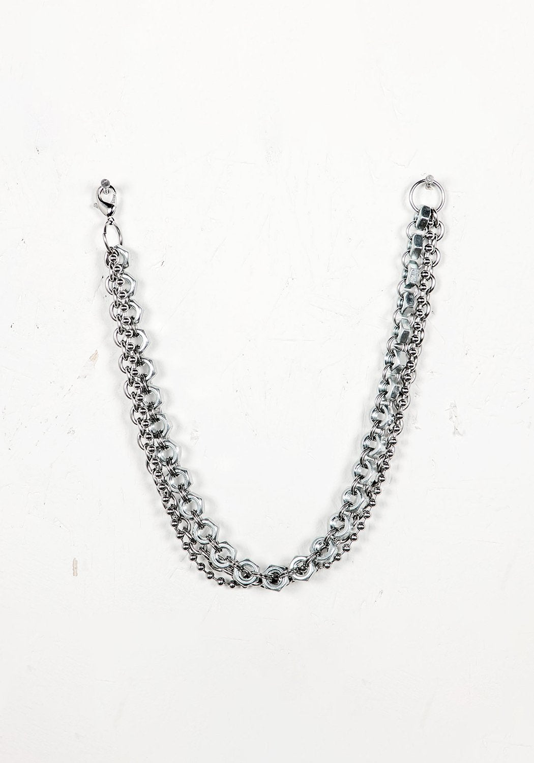 Hex Chain Necklace for Women & Men - Stainless Steel Geometric Jewelry Gift for Everyday Wear, Layering & Special Occasions
