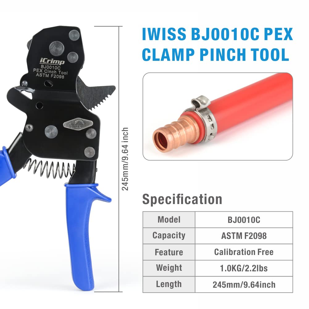 iCrimp PEX Clamp Removal Tool & Clamp Cinch Tool Bundle - Professional Plumbing Kit for PEX Pipe Repair and Installation - Perfect for DIY Home Improvement and Professional Plumbers