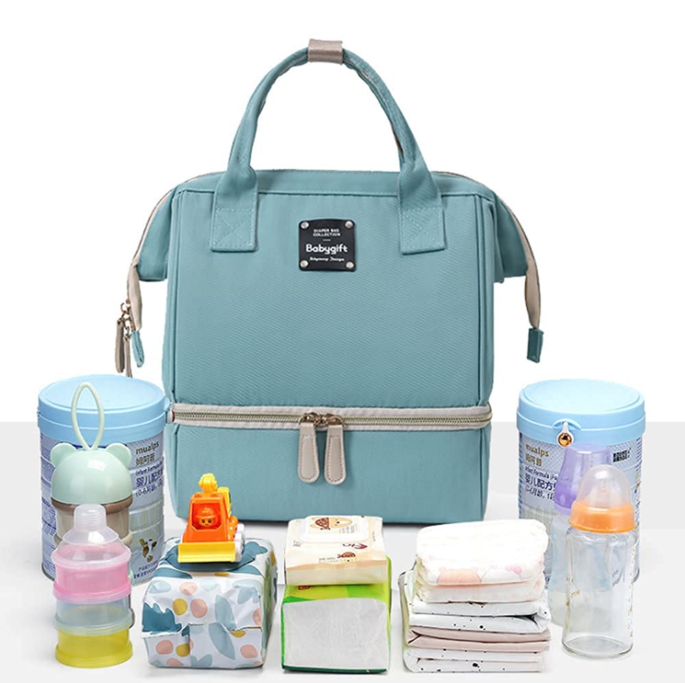 Portable Breast Pump Backpack - Insulated Mini Diaper Bag with Double Layer for Nursing Moms | Perfect for Work, Travel & On-the-Go Pumping