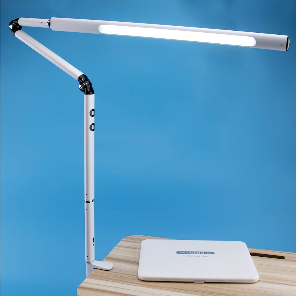 Professional Nail Desk LED Lamp - 360 Degree Adjustable UV/LED Light for Gel Polish Curing - Perfect for Home Salon, Nail Art Studio & DIY Manicures