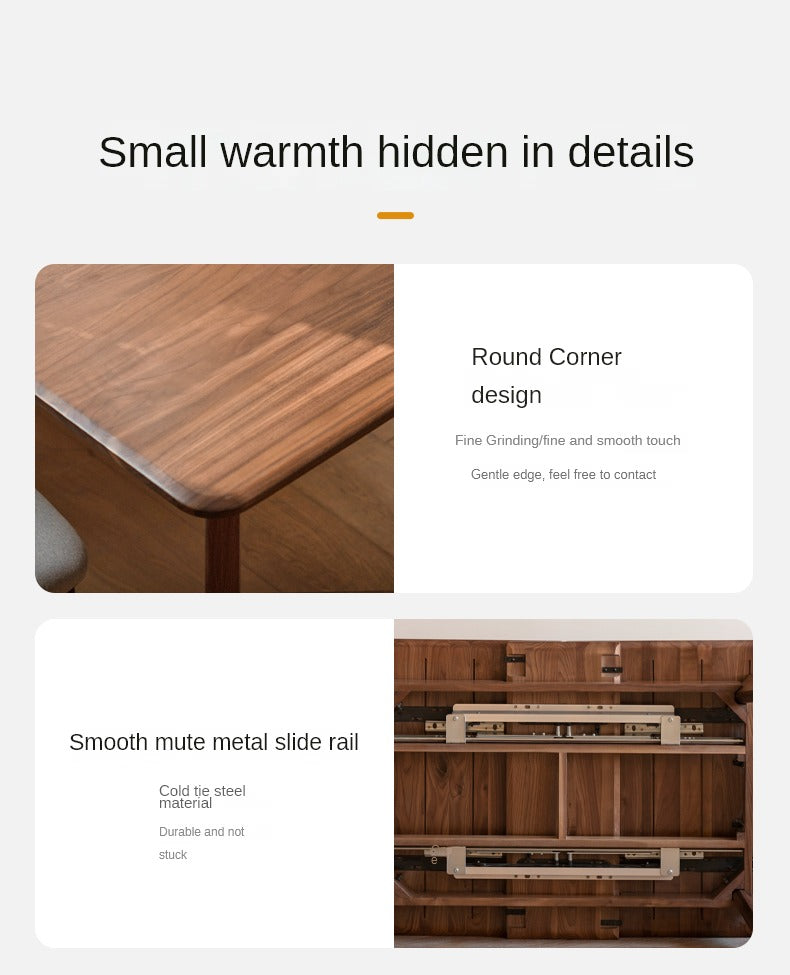 Solid Black Walnut Extendable Dining Table - Expandable Wooden Table for Small Spaces | Perfect for Family Dinners, Entertaining Guests & Space-Saving Home Decor