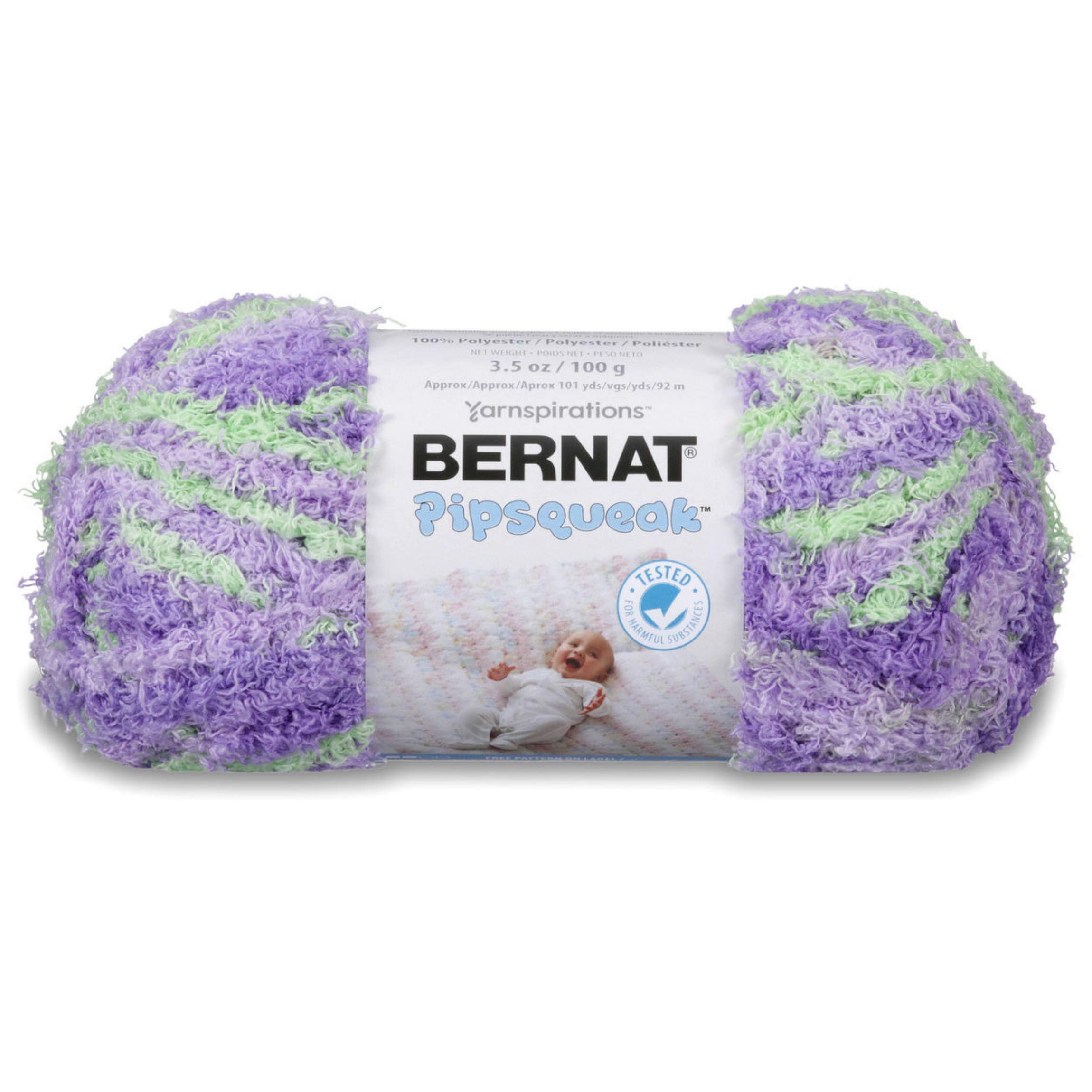 Bernat Pipsqueak Yarn 3.5 oz - Super Bulky (5) Weight Soft Chunky Yarn for Knitting & Crocheting - Perfect for Baby Blankets, Scarves & Cozy Winter Accessories