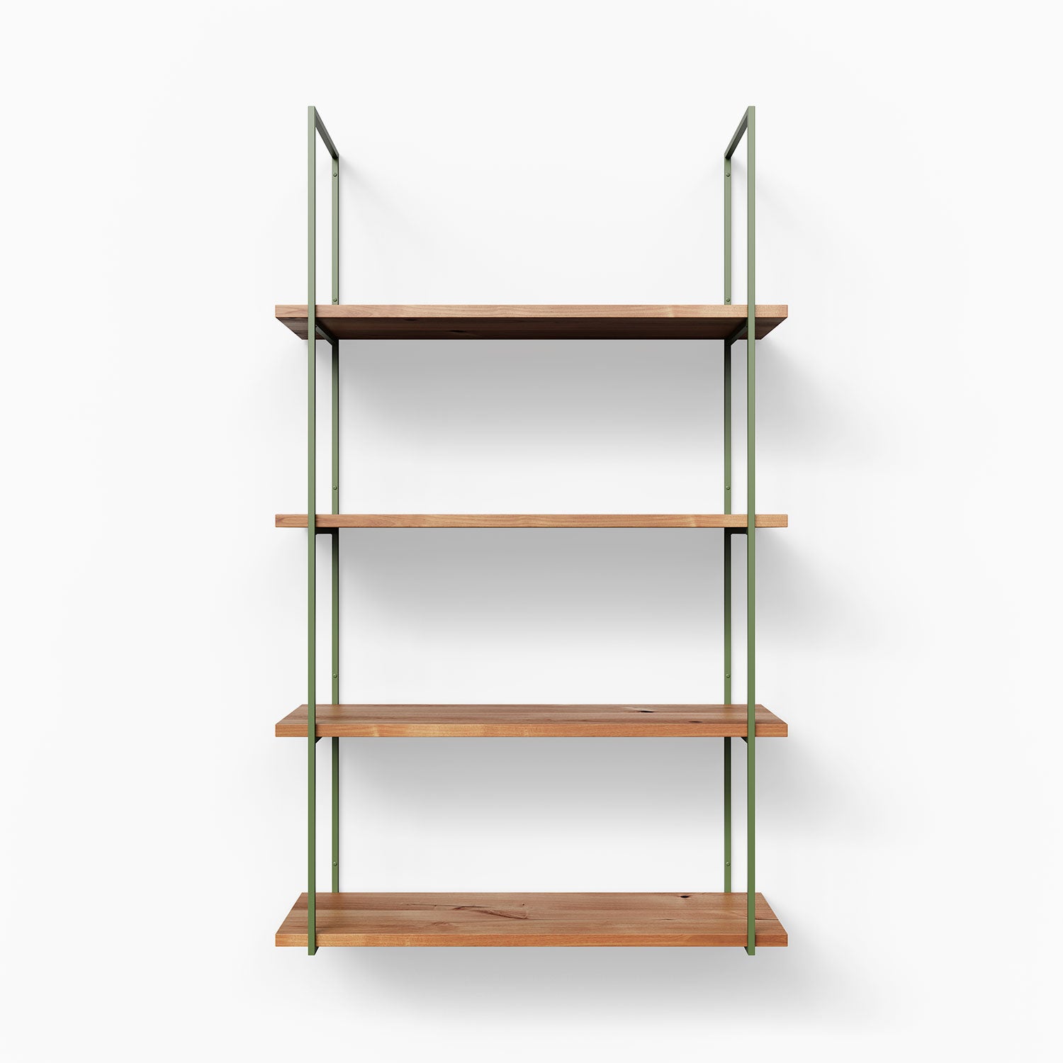 Lloyd Alder 4 Tier Wooden Shelf - Sturdy Storage Organizer for Kitchen, Bathroom, Bedroom & Office | Space Saving Bookshelf & Display Rack for Home Decor